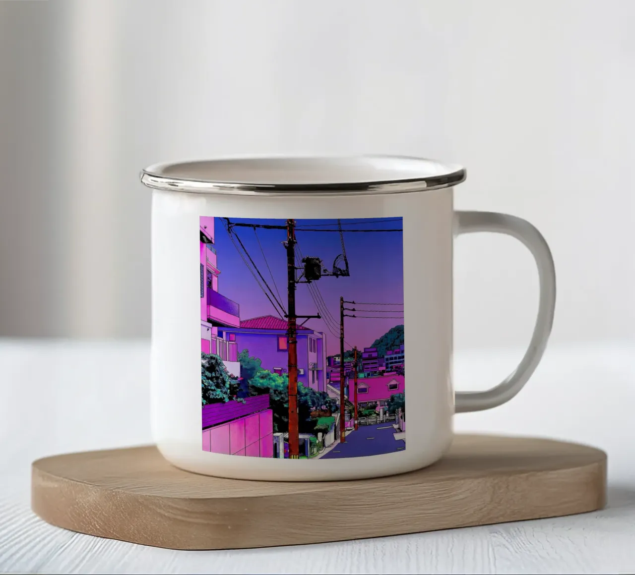 Hiroshi Nagai giapponese Vaporwave tazza in smalto da MarshArt