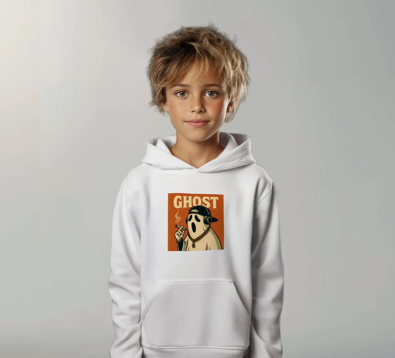 Un fumatore fantasma felpa bambino con cappuccio da 🥝 KIWI STORE