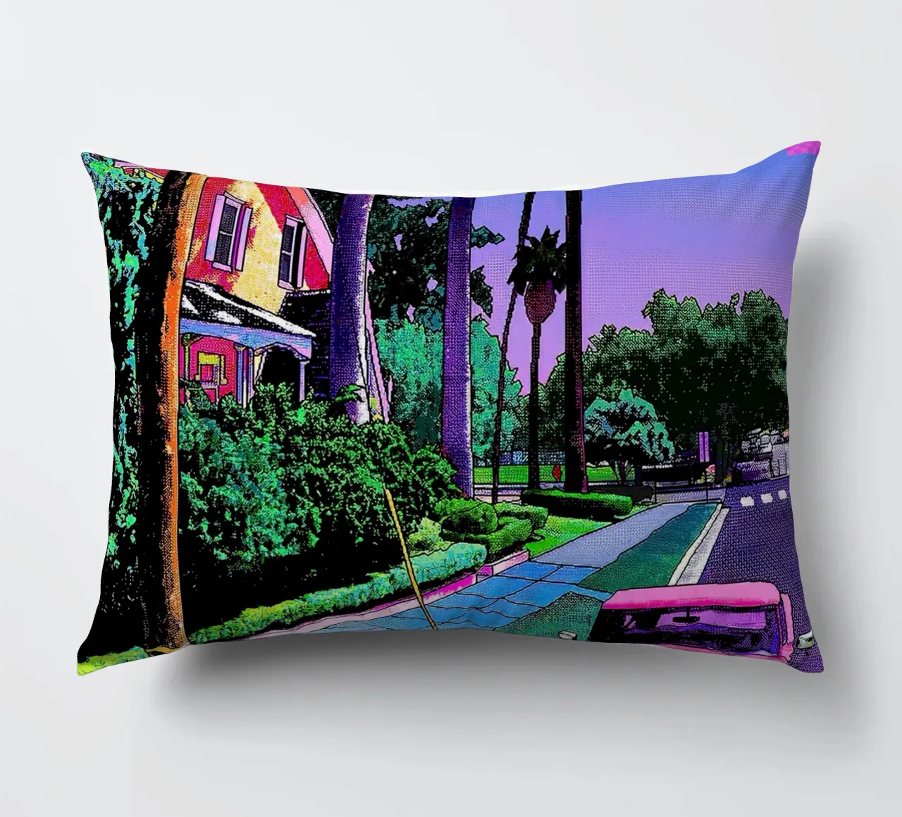 auto rosa Hiroshi Nagai cuscino da MarshArt