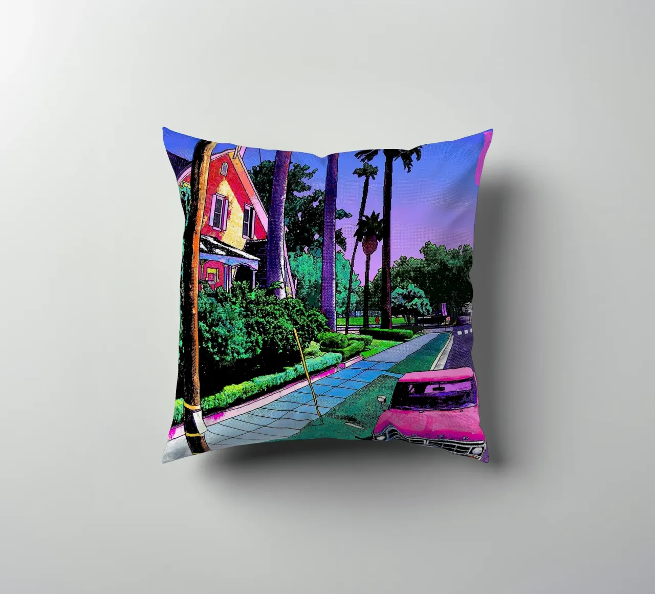 auto rosa Hiroshi Nagai cuscino da MarshArt