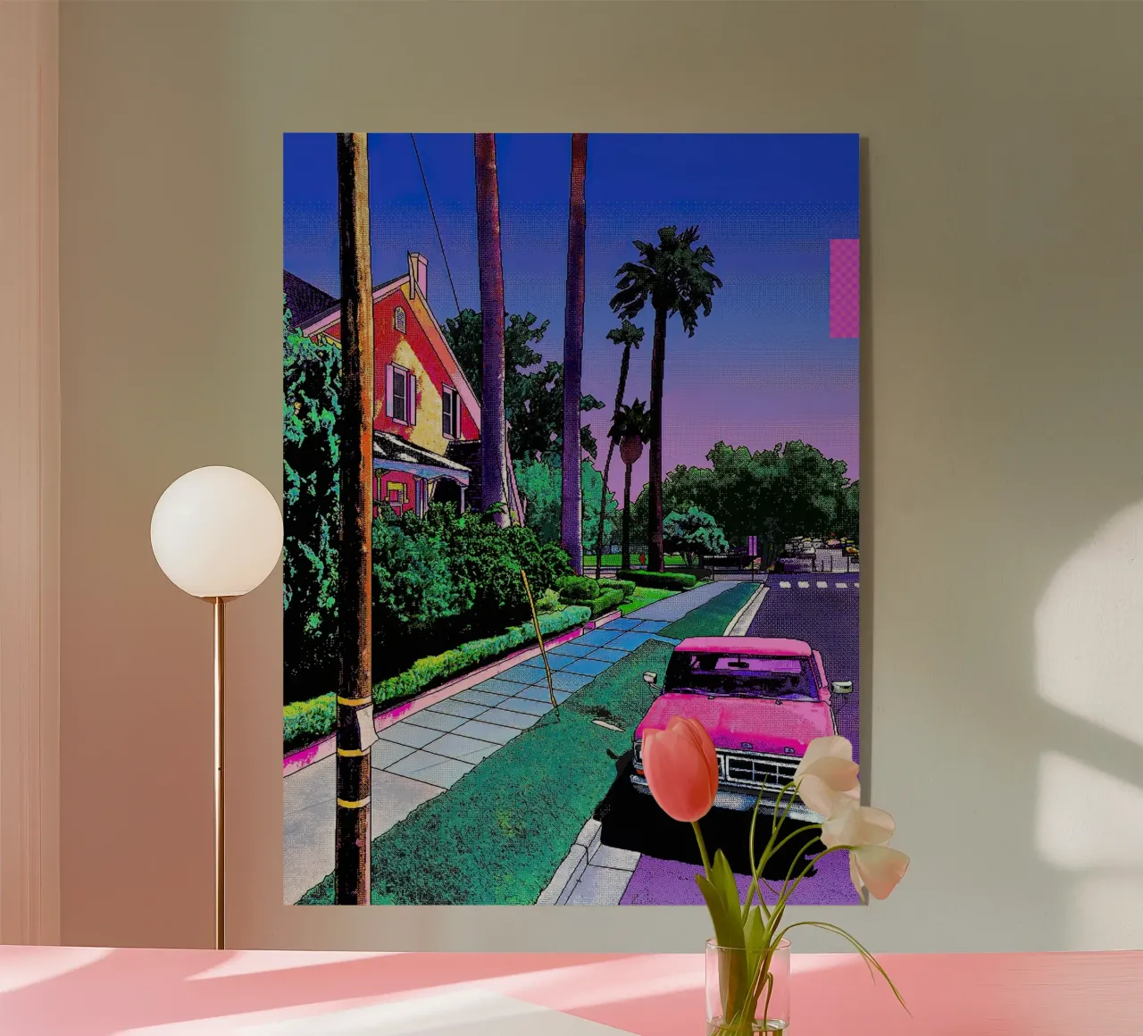 auto rosa Hiroshi Nagai plexiglass da MarshArt