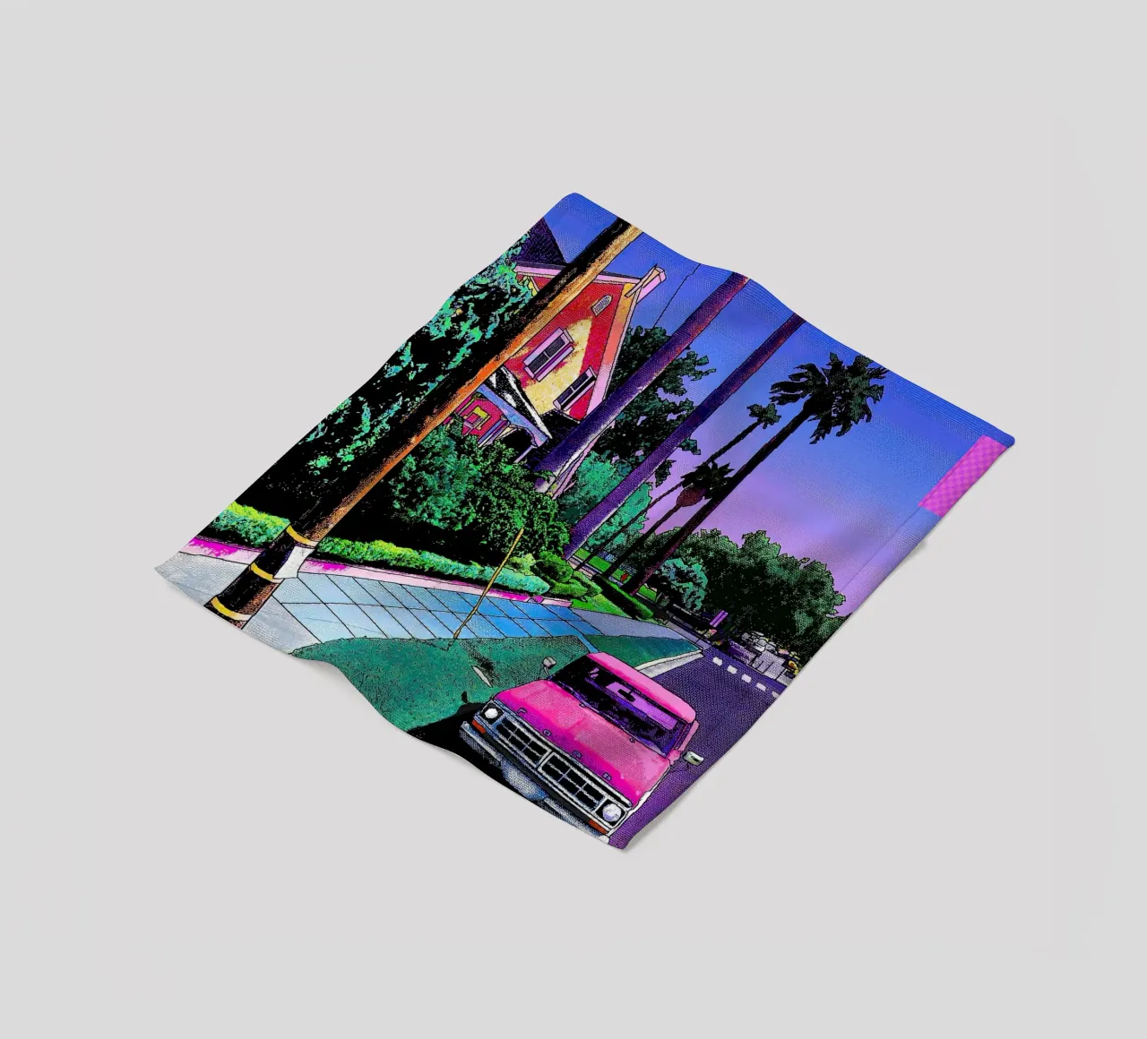 auto rosa Hiroshi Nagai coperta in pile da MarshArt