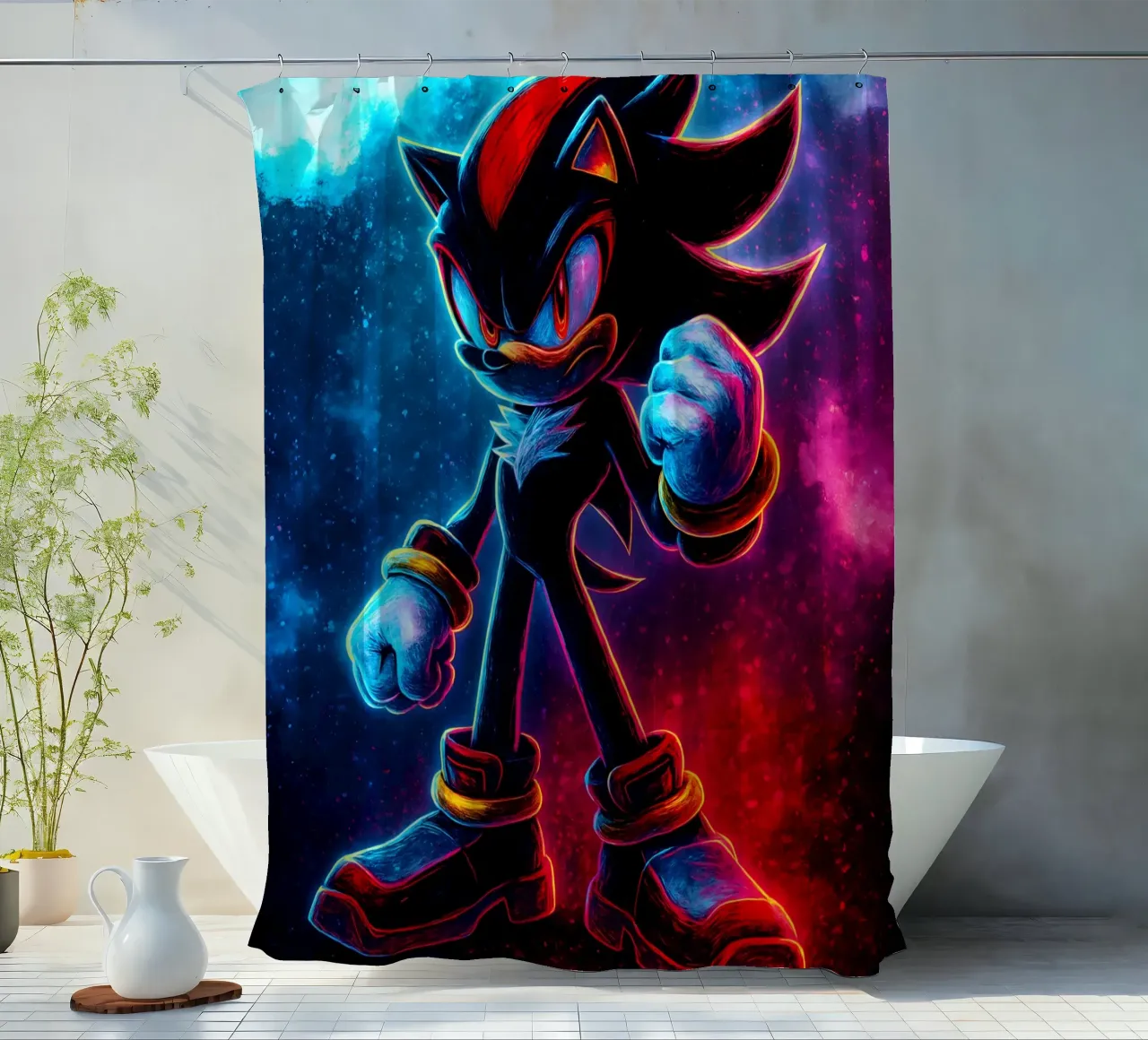 Soul Of Sonic the Hedgehog Shadow tenda da doccia da DGSoulheroes