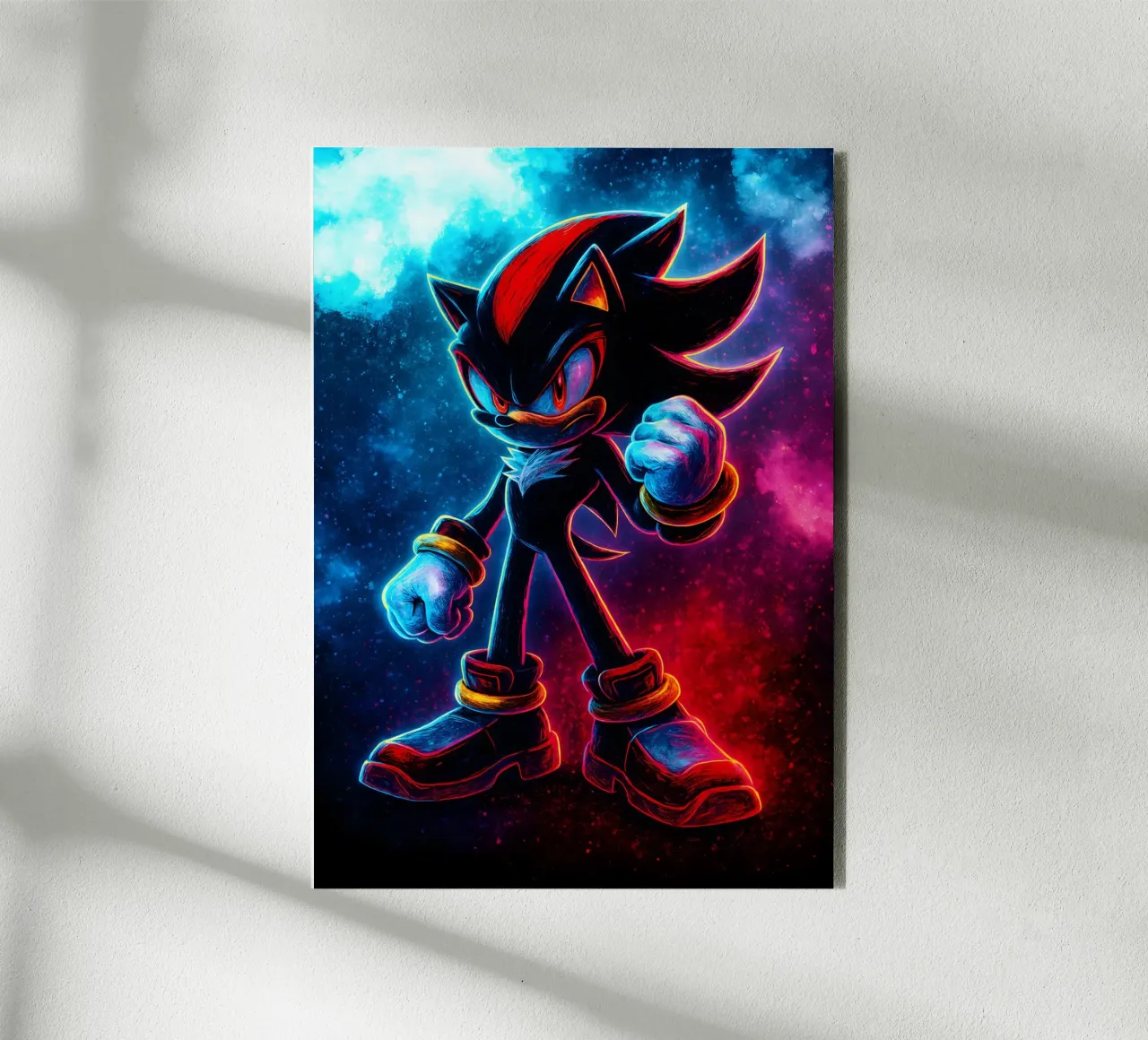 Soul Of Sonic the Hedgehog Shadow alluminio dibond da DGSoulheroes