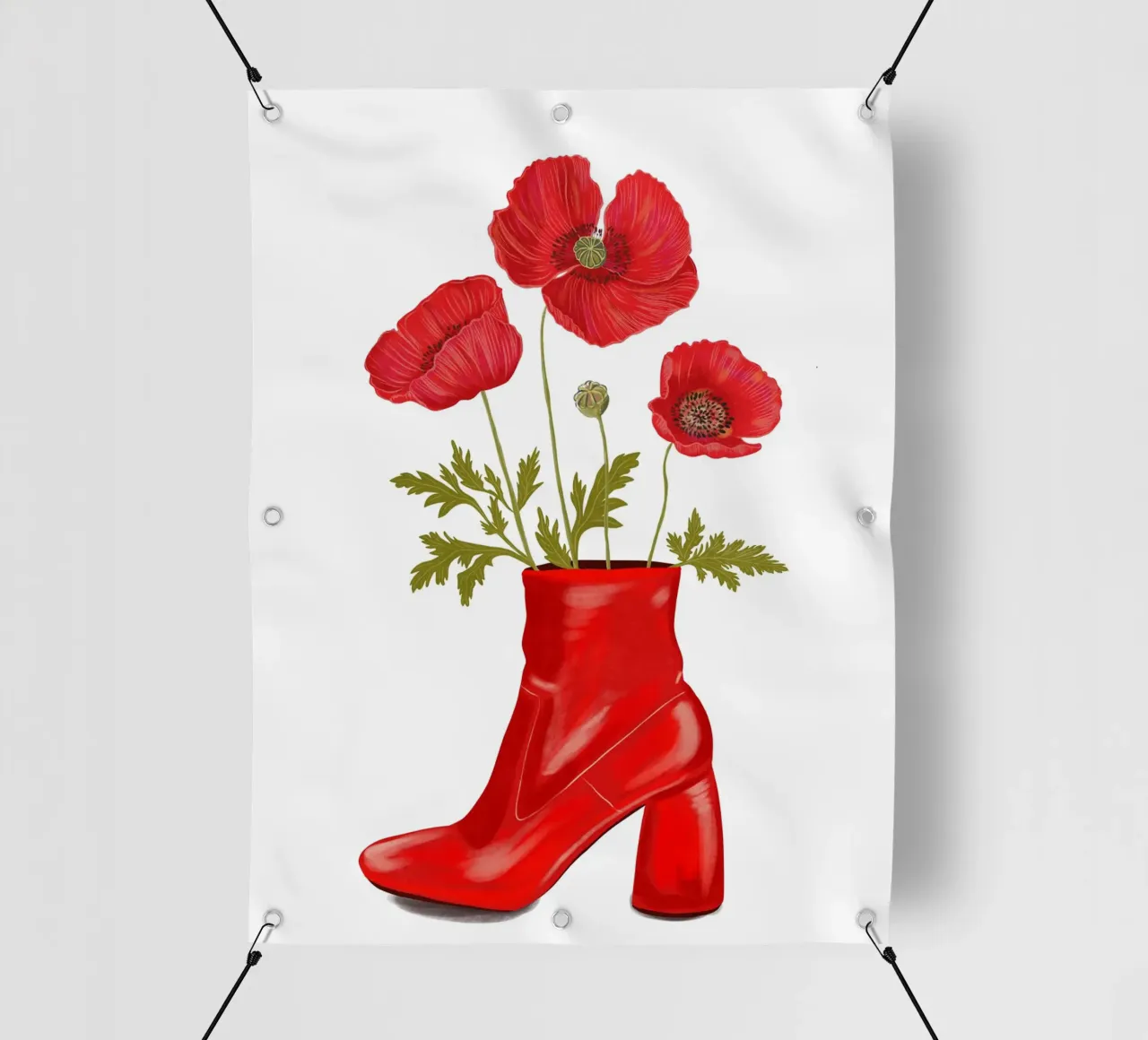 Poppier to Go telo in pvc da Illustration Raissa Oltmanns