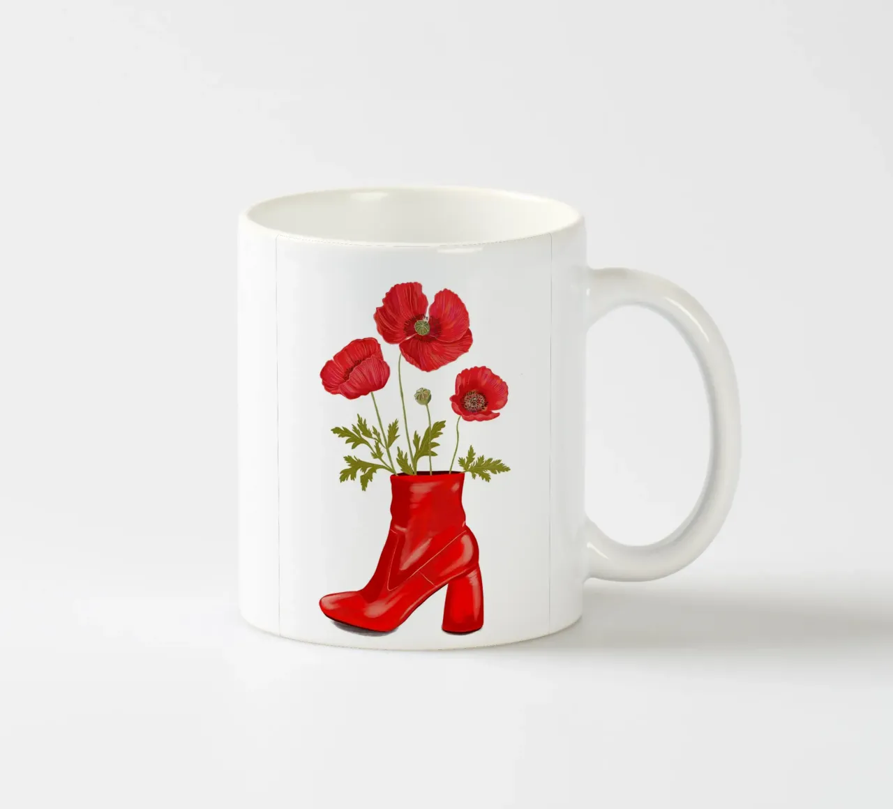 Poppier to Go tazza in ceramica da Illustration Raissa Oltmanns