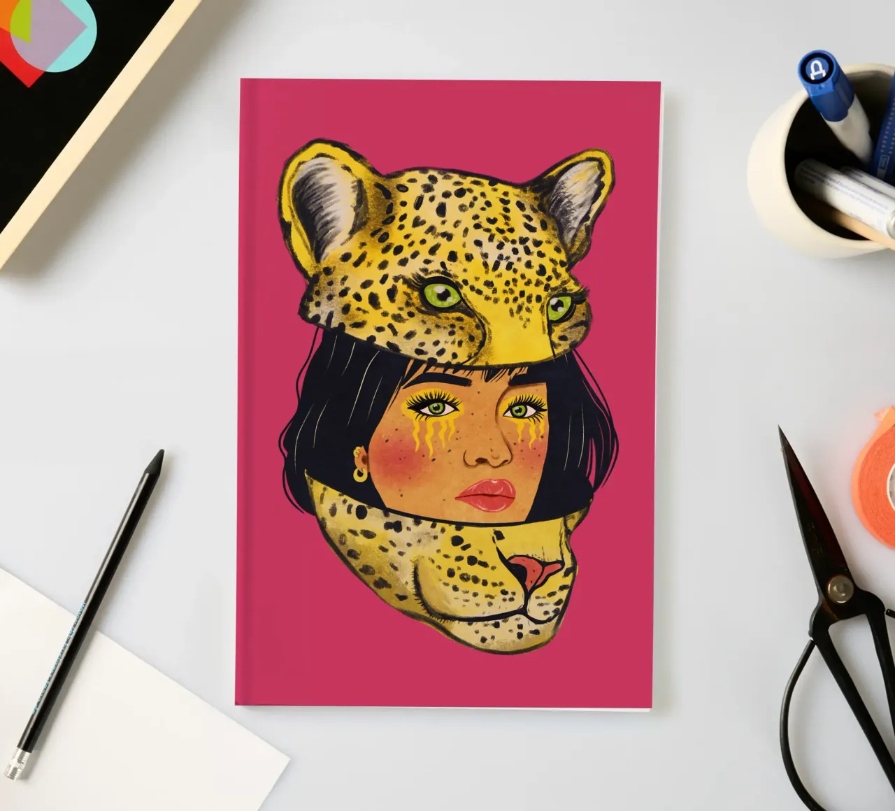 Tough on the outside, soft on the inside notebook by Illustration Raissa Oltmanns