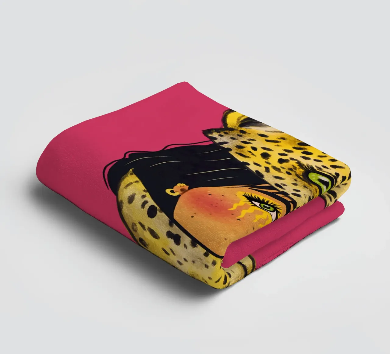 Tough on the outside, soft on the inside towel by Illustration Raissa Oltmanns