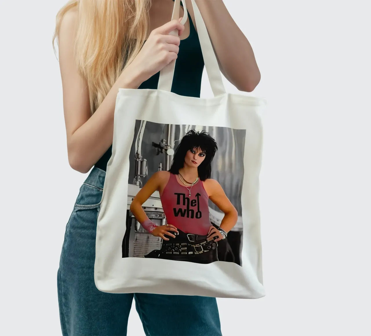Joan Jett tote bag by Musadad Shop