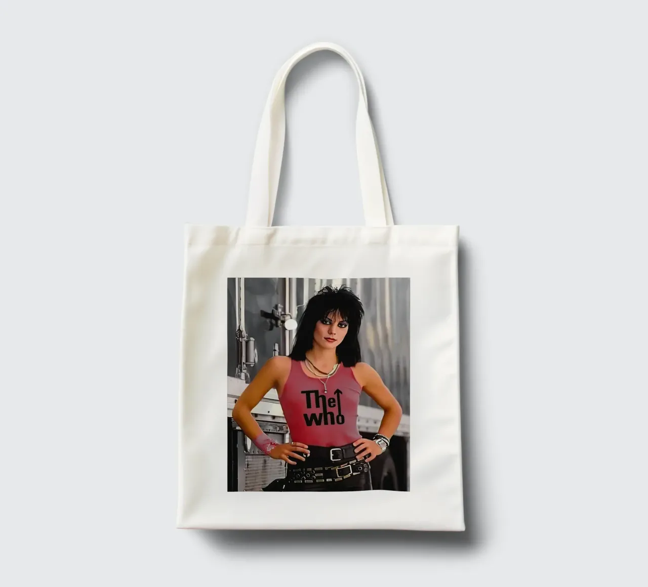 Joan Jett tote bag by Musadad Shop