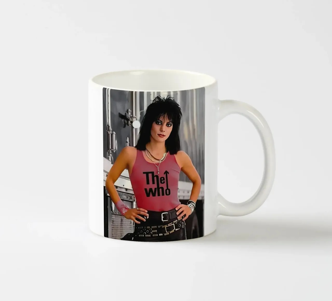 Joan Jett ceramic mug by Musadad Shop