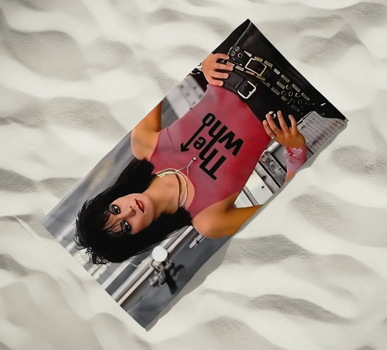 Joan Jett beach towel by Musadad Shop
