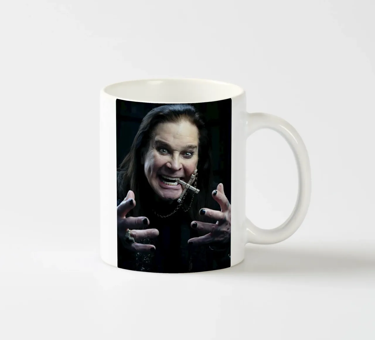 Ozzy Osbourne tazza in ceramica da Musadad Shop
