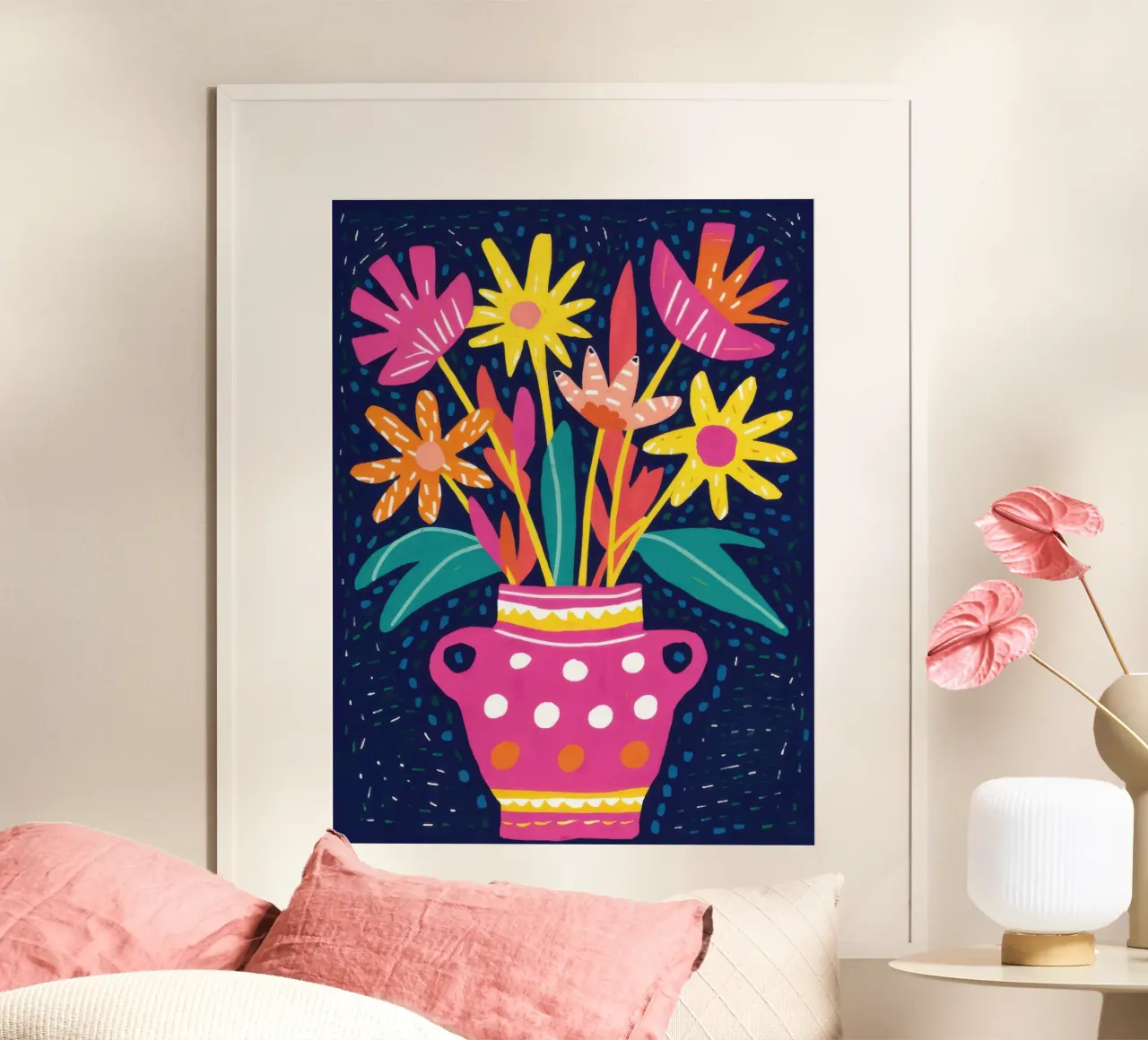 Bouquet di cosmi vibranti poster da Mark Solaria