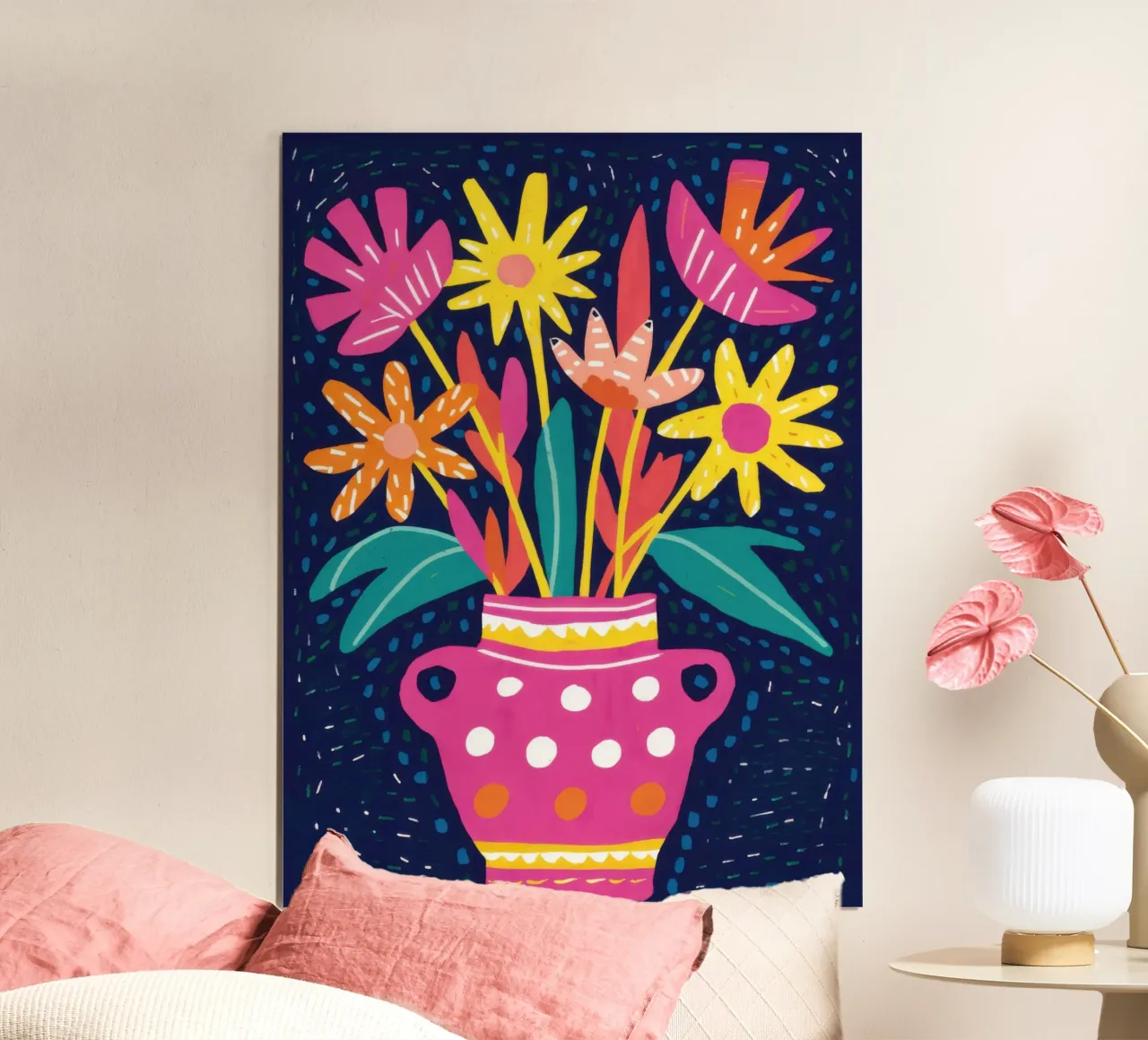 Bouquet di cosmi vibranti poster da Mark Solaria