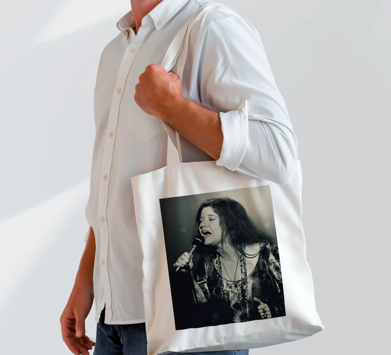Janis Joplin tote bag by Musadad Shop