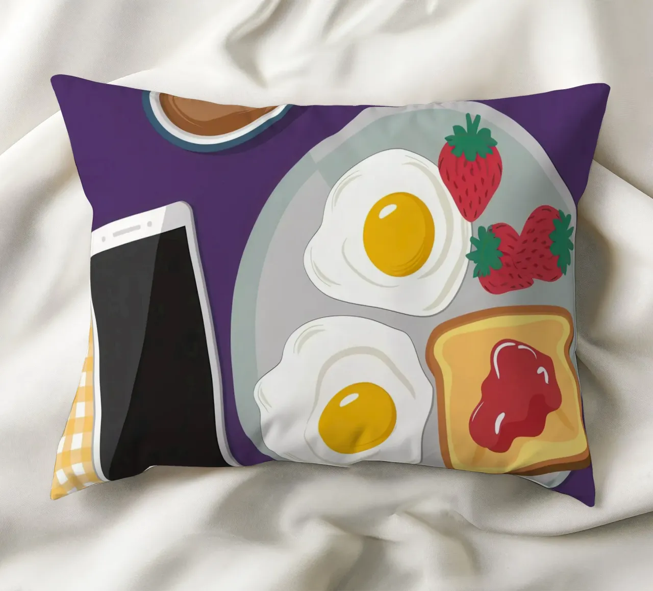 Colazione moderna Flatlay cuscino da Mark Solaria