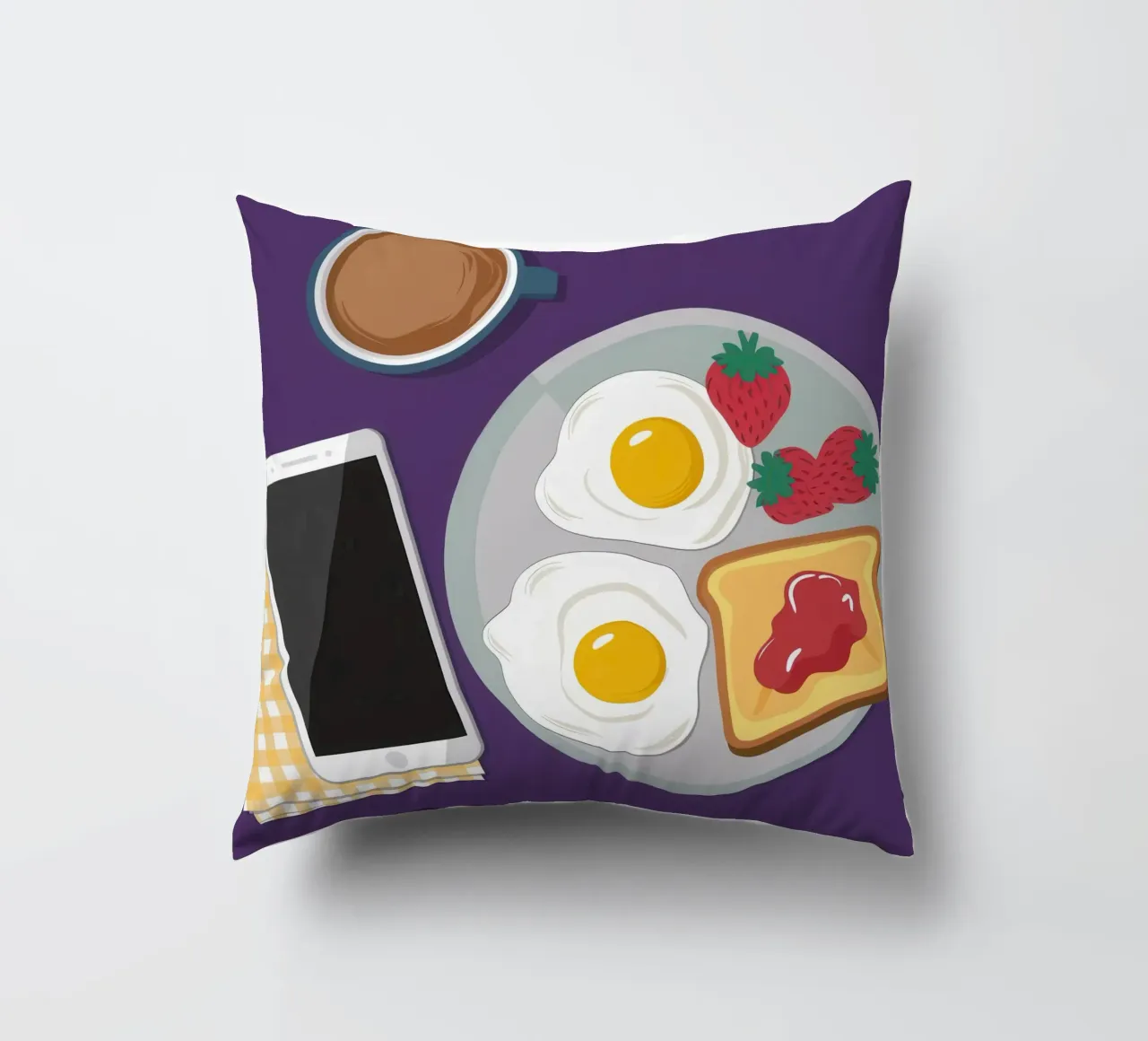 Colazione moderna Flatlay cuscino da Mark Solaria