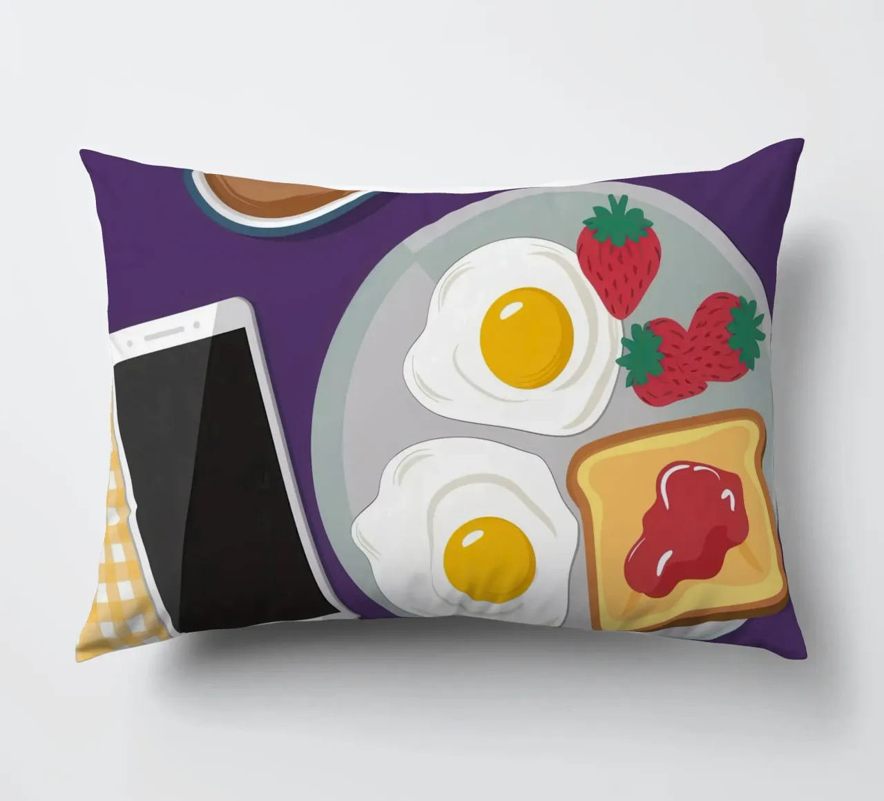 Colazione moderna Flatlay cuscino da Mark Solaria