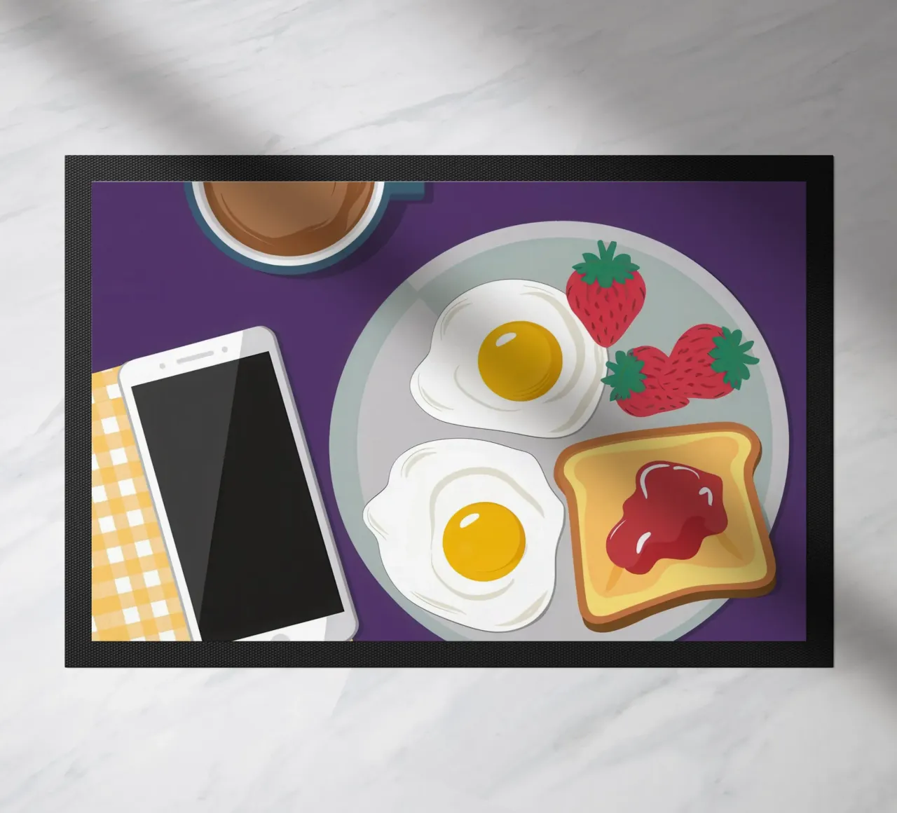 Colazione moderna Flatlay zerbino da Mark Solaria