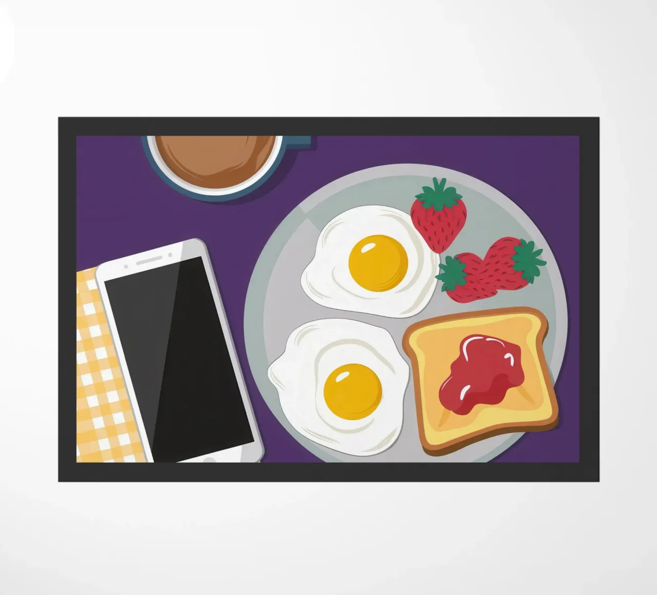 Colazione moderna Flatlay zerbino da Mark Solaria