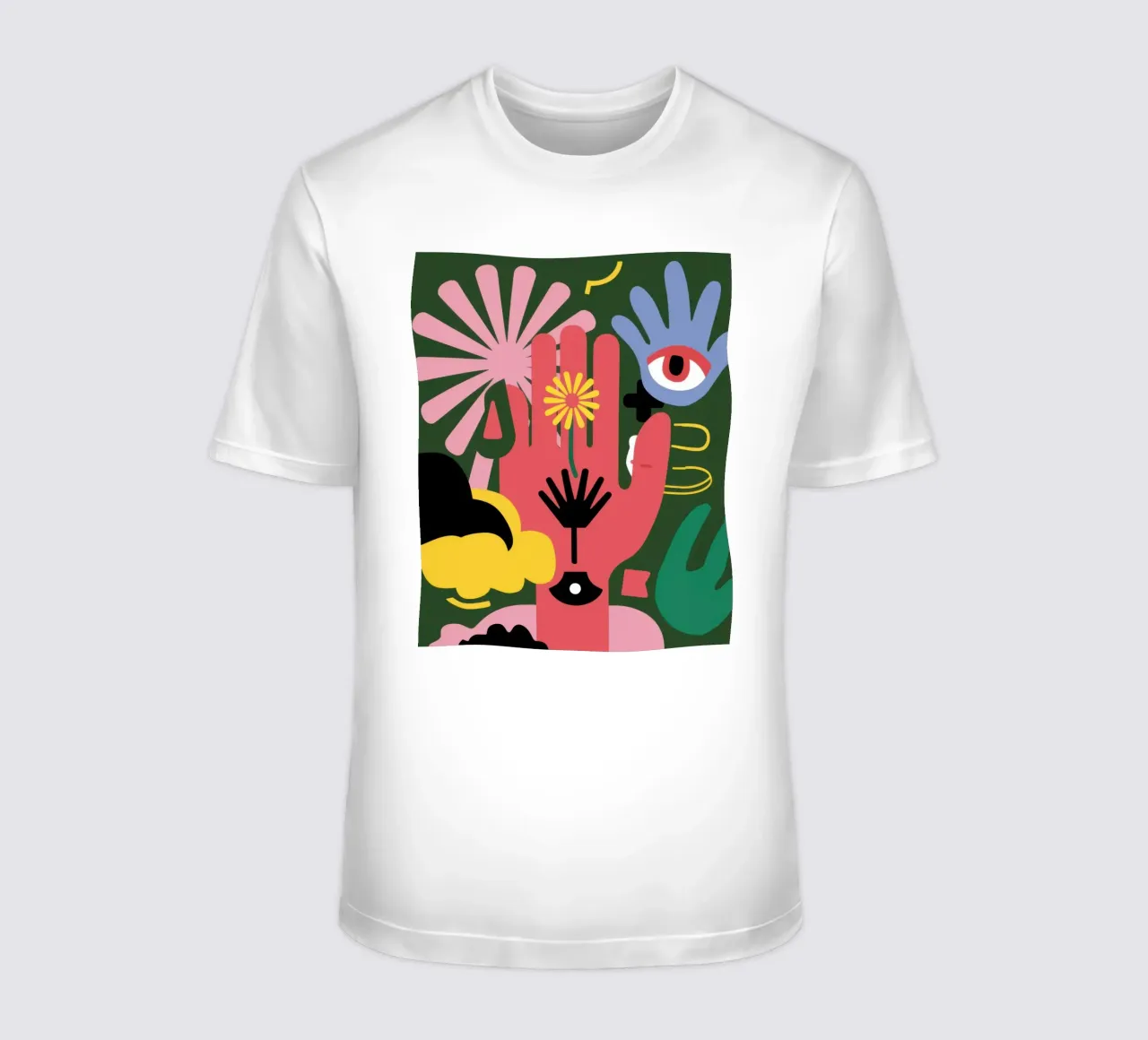 Mano dell'occhio surreale t-shirt da Mark Solaria