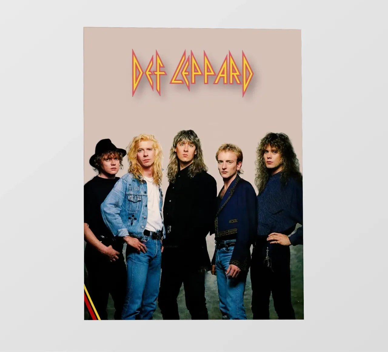Def Leppard telo in pvc da Musadad Shop