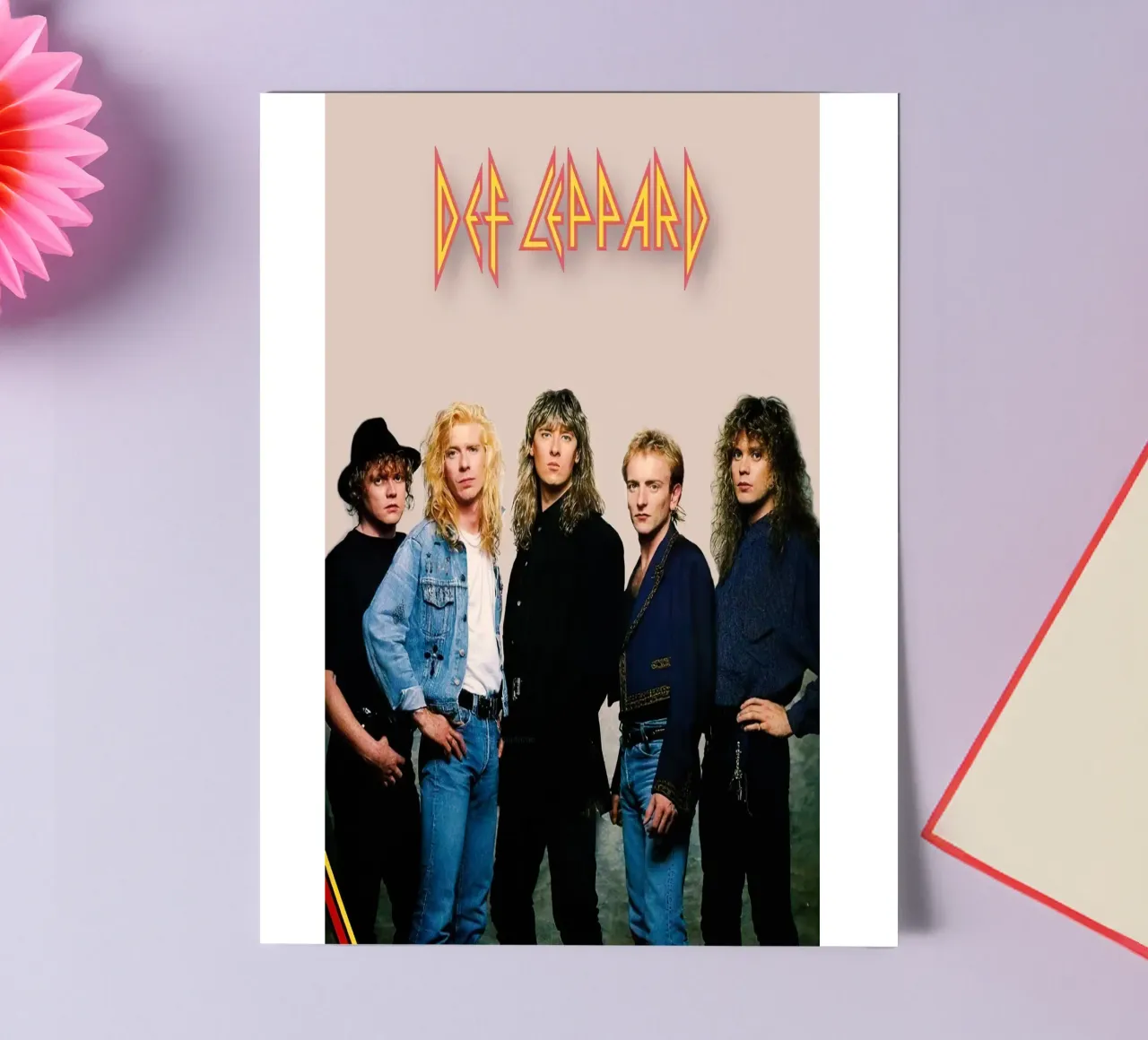 Def Leppard foglio adesivo da Musadad Shop