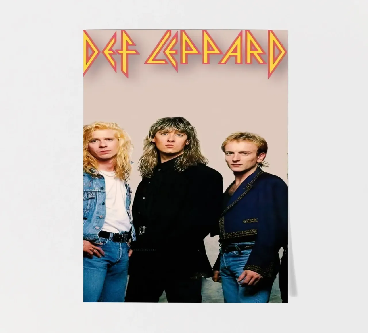 Def Leppard foglio adesivo da Musadad Shop