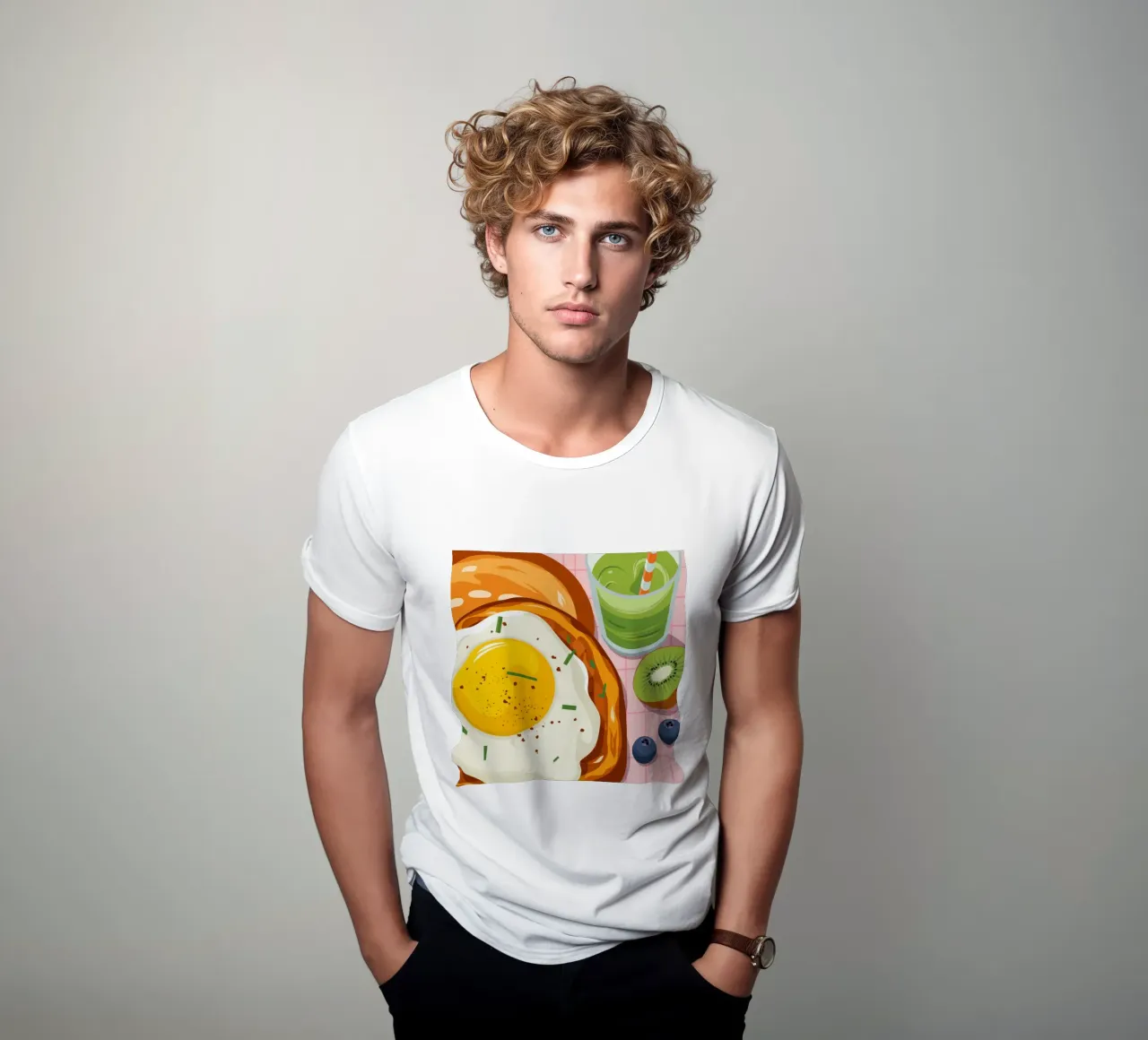 Perfekter Ei-Kiwi-Smoothie T-Shirt von Mark Solaria