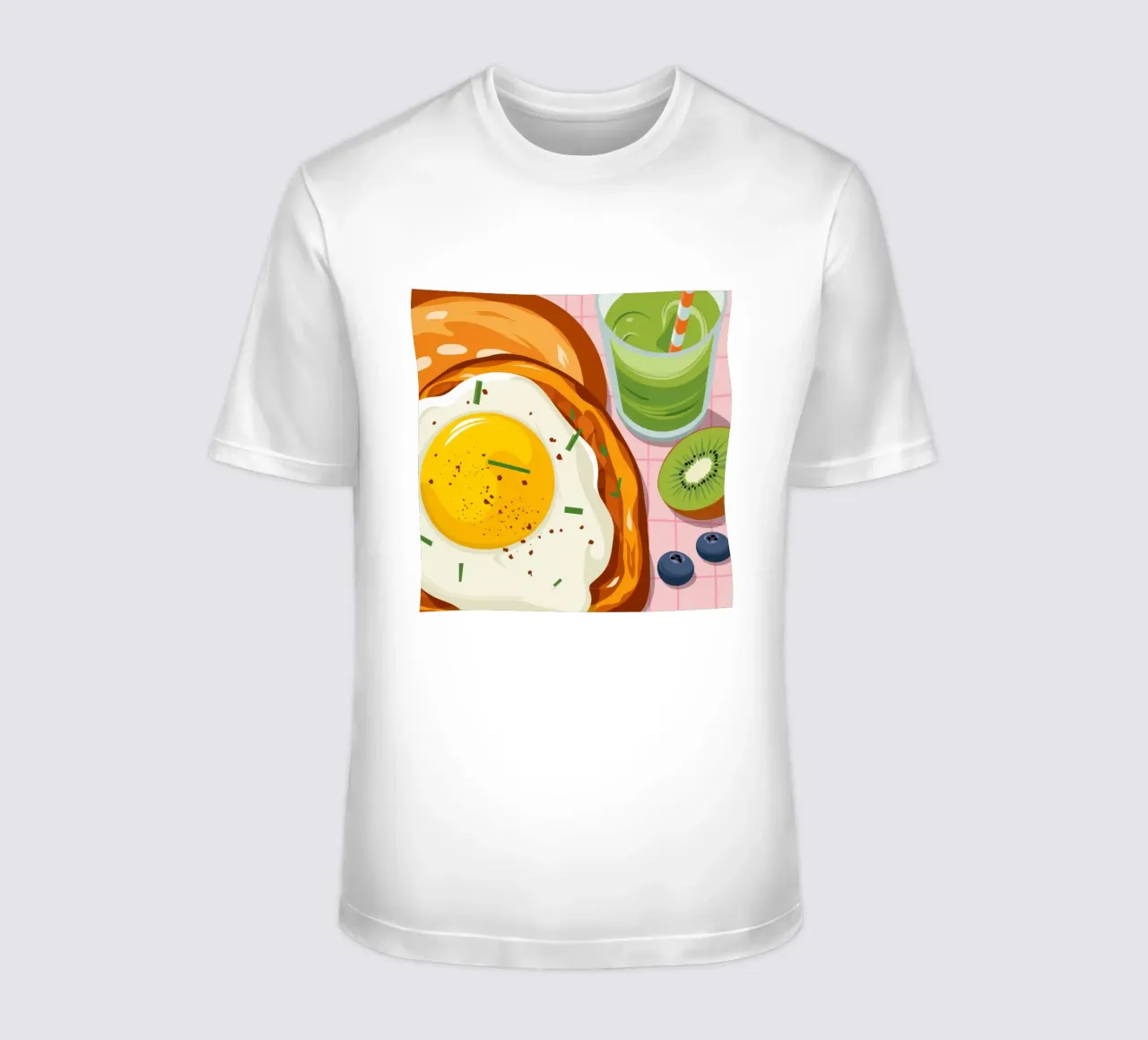 Perfekter Ei-Kiwi-Smoothie T-Shirt von Mark Solaria