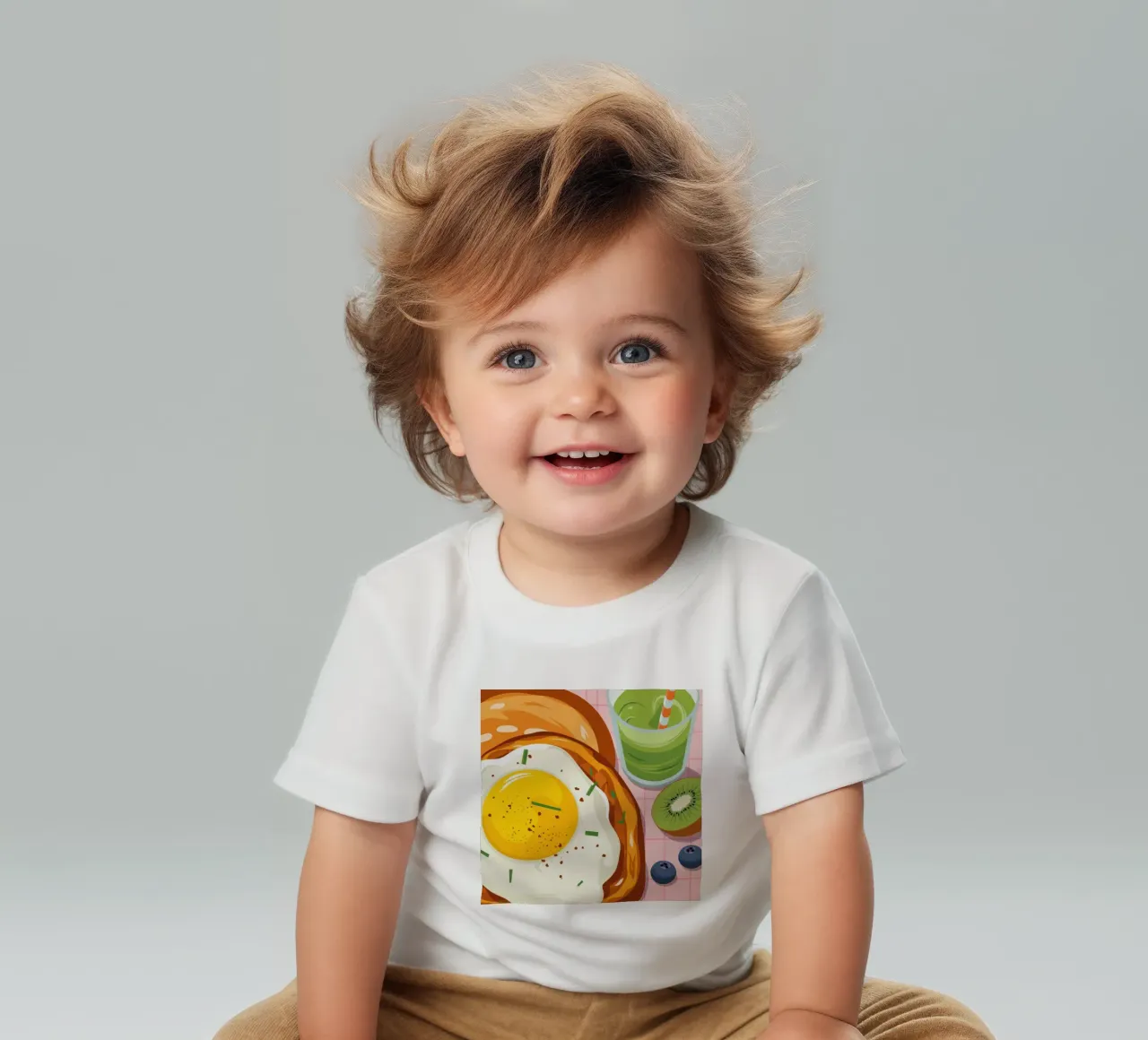 Frullato perfetto di uova e kiwi maglietta neonato da Mark Solaria
