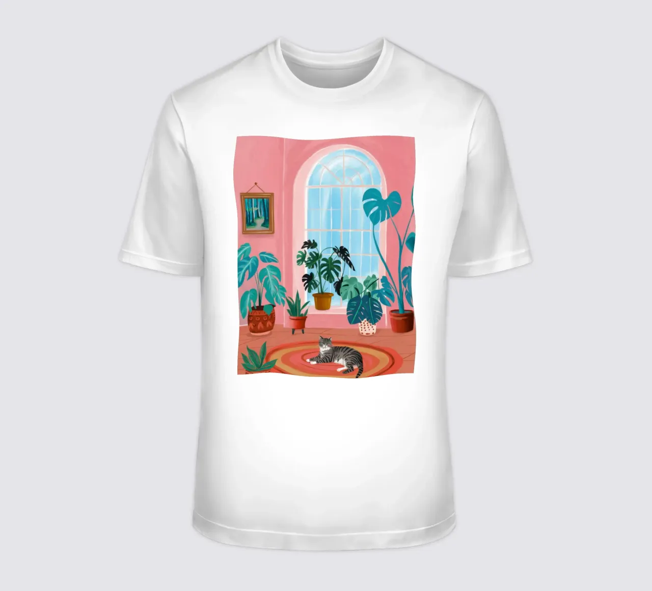 Gatto della camera accogliente t-shirt da Mark Solaria