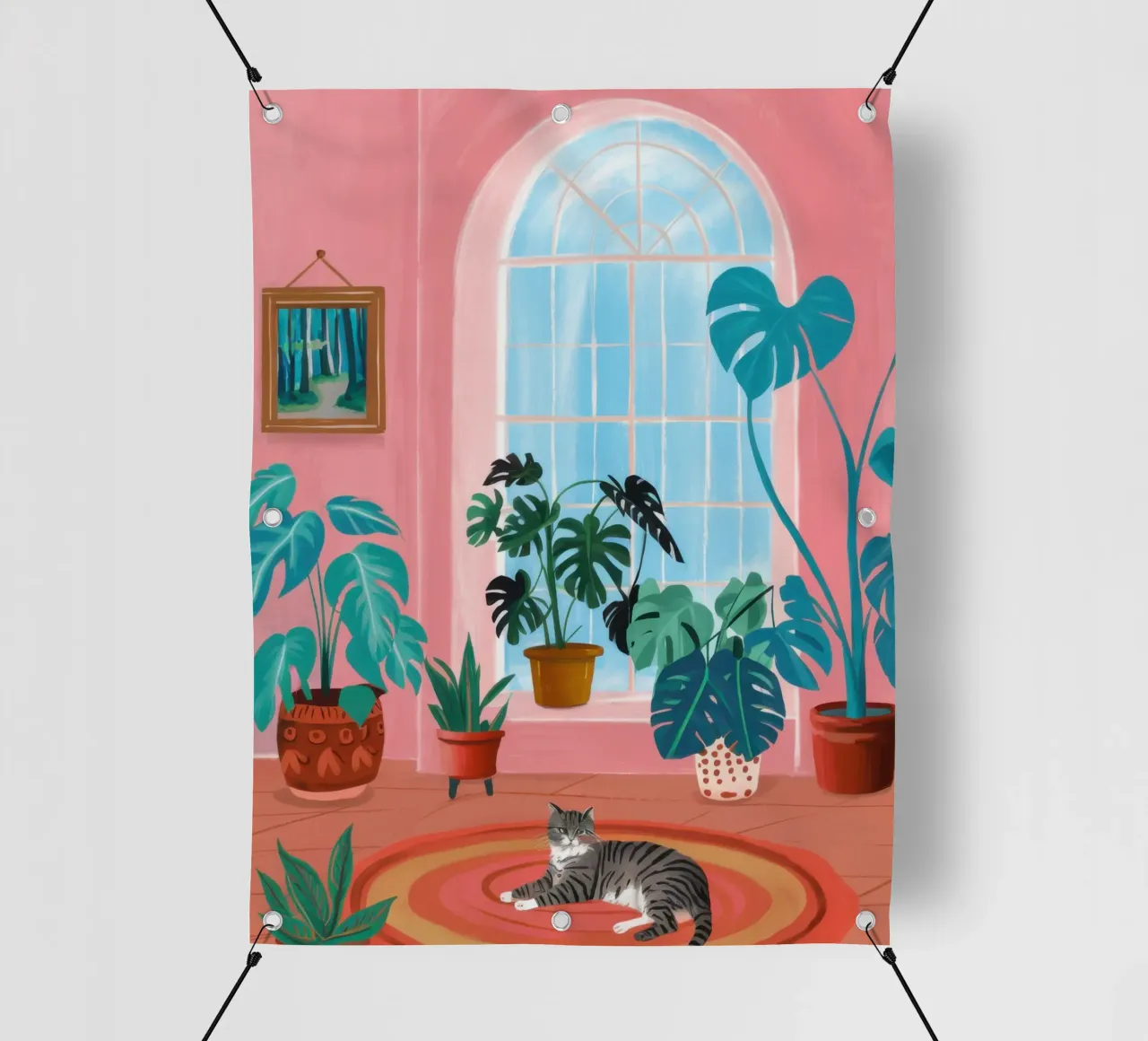 Gatto della camera accogliente telo in pvc da Mark Solaria