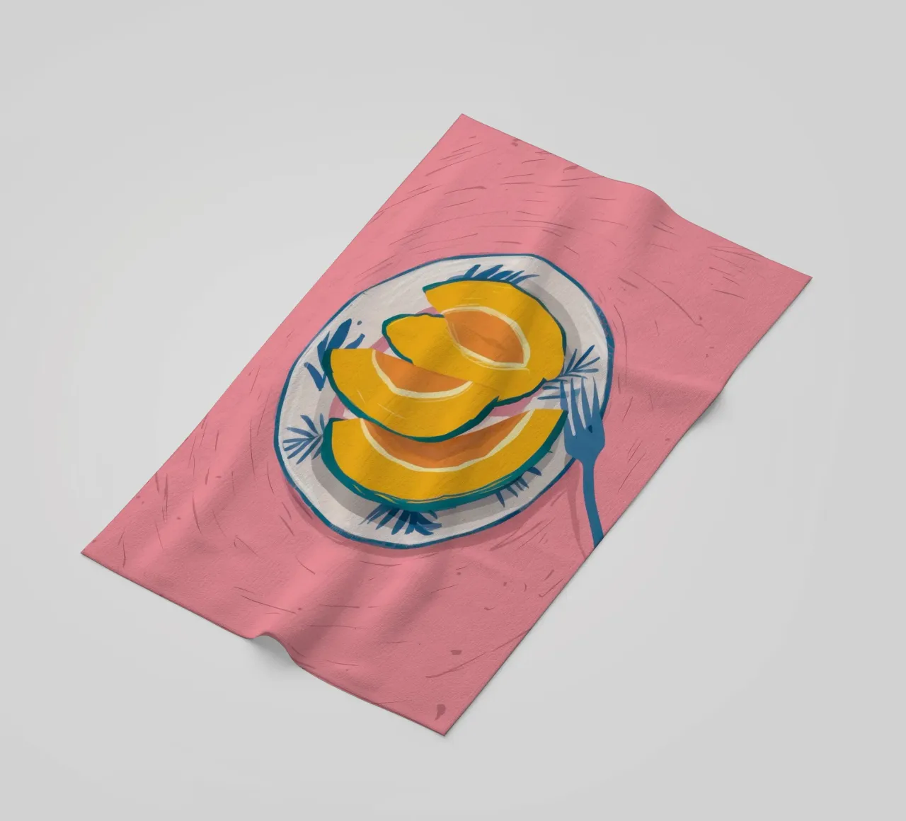 Piatto di mango a fette telo mare da Mark Solaria
