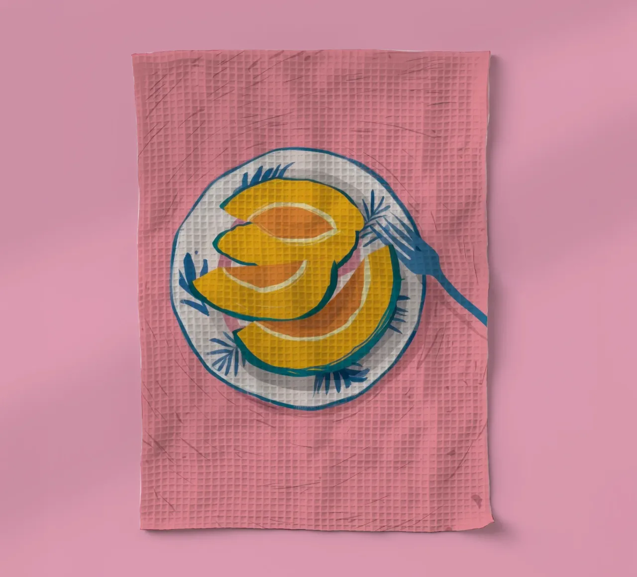 Piatto di mango a fette canovaccio da cucina da Mark Solaria