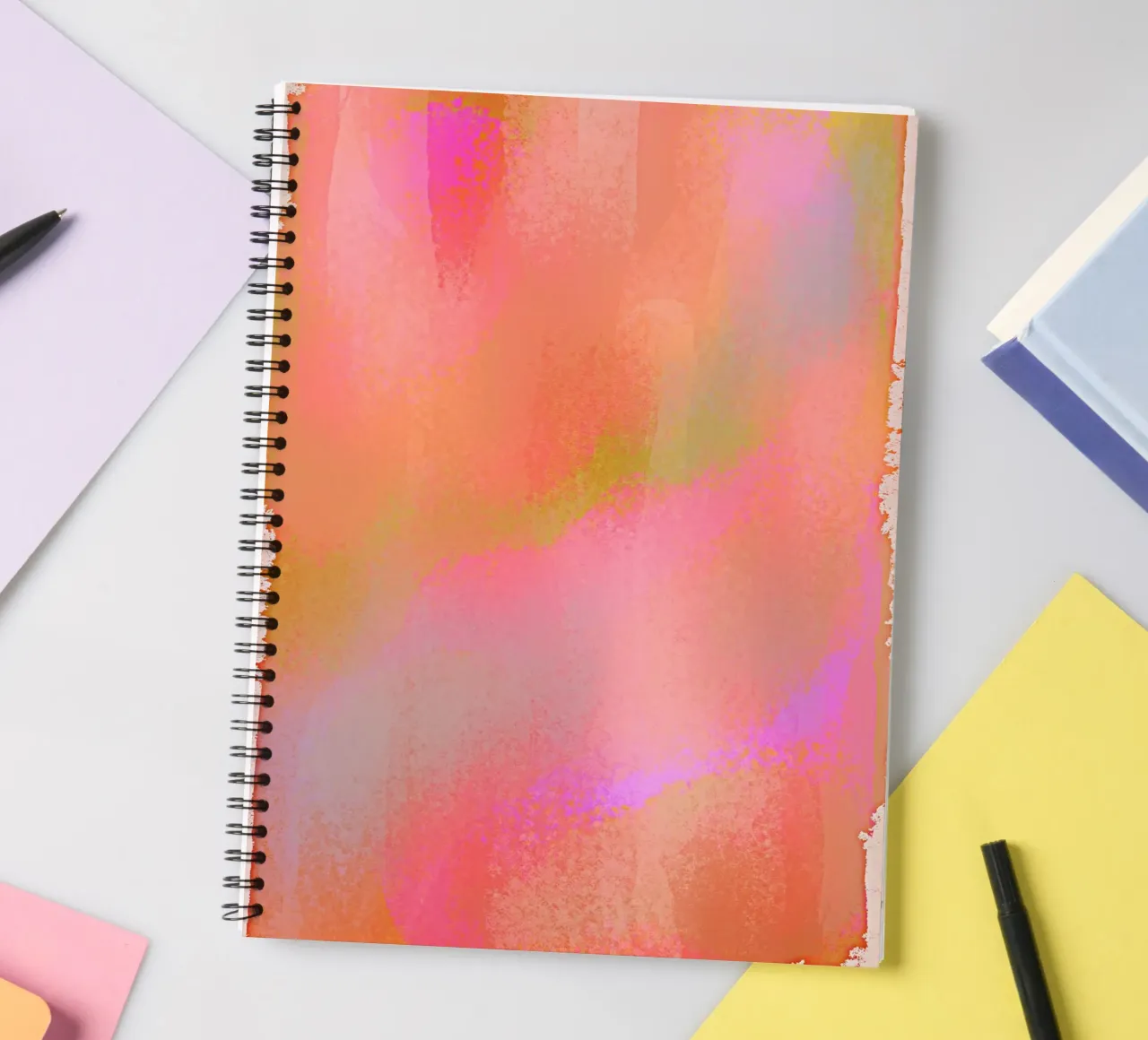 Abstract way spiral notebook by Illustration Raissa Oltmanns