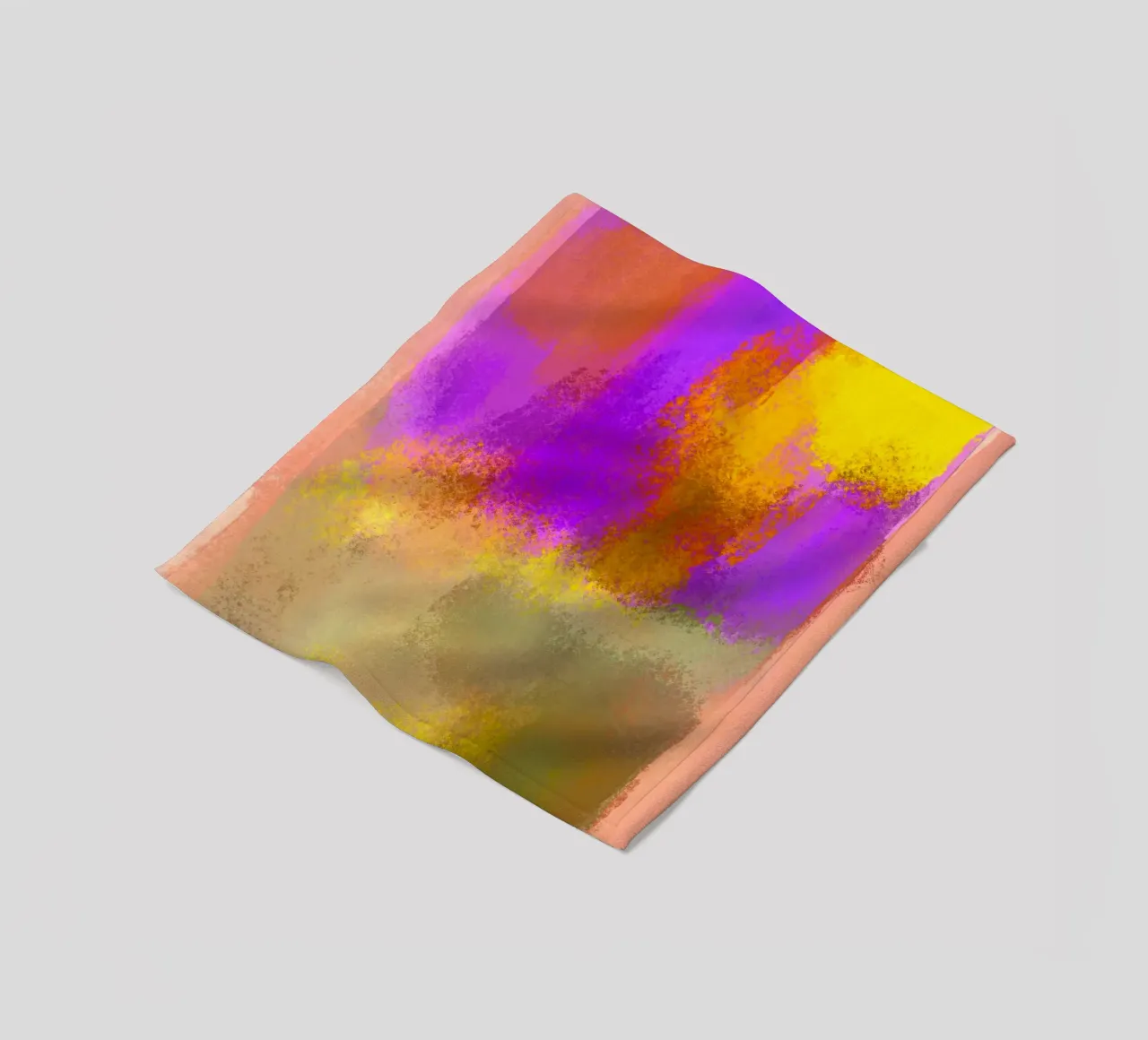 Abstrakte fliegende Zitrone Fleecedecke von Illustration Raissa Oltmanns