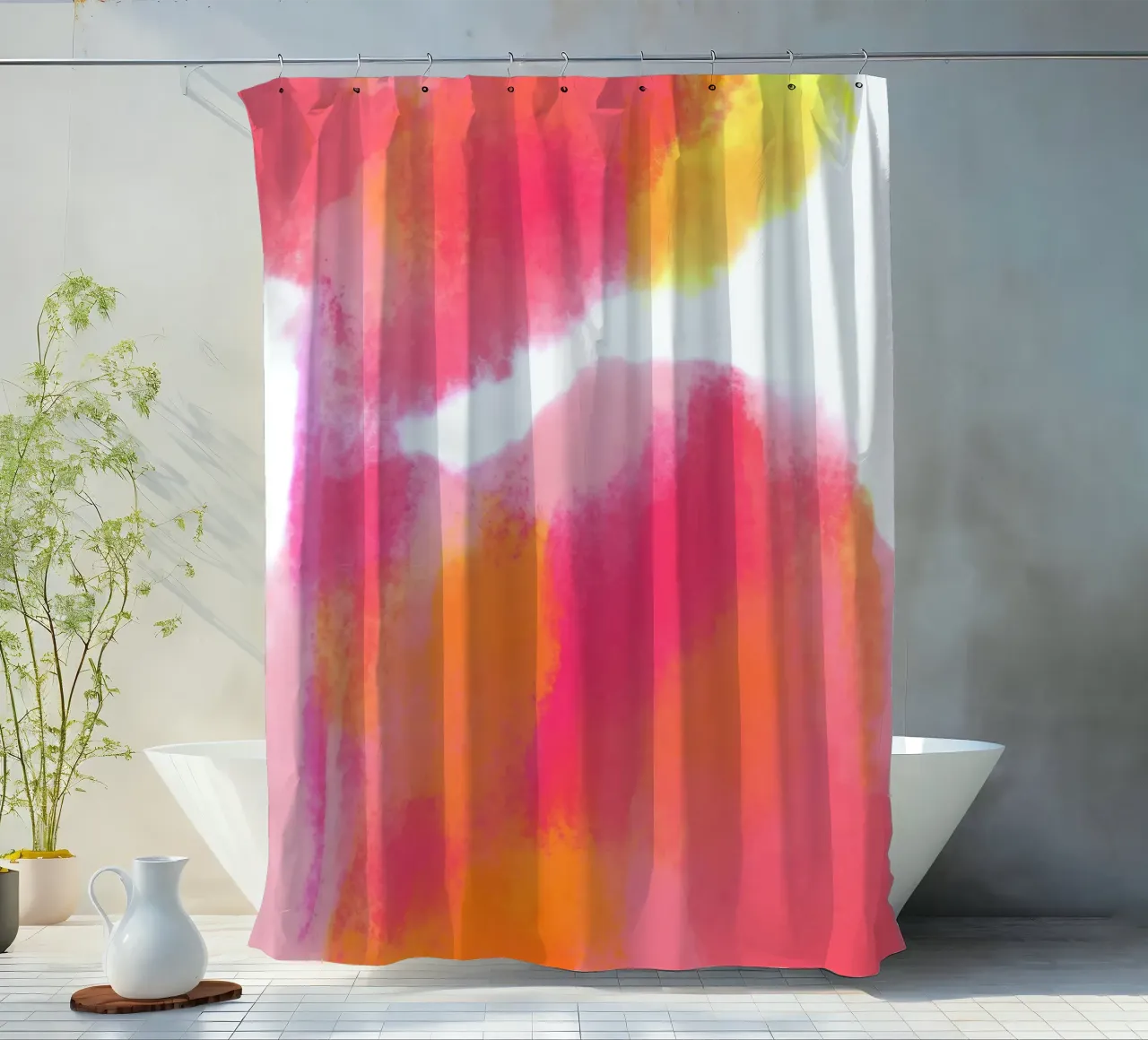 Luce astratta del mattino tenda da doccia da Illustration Raissa Oltmanns