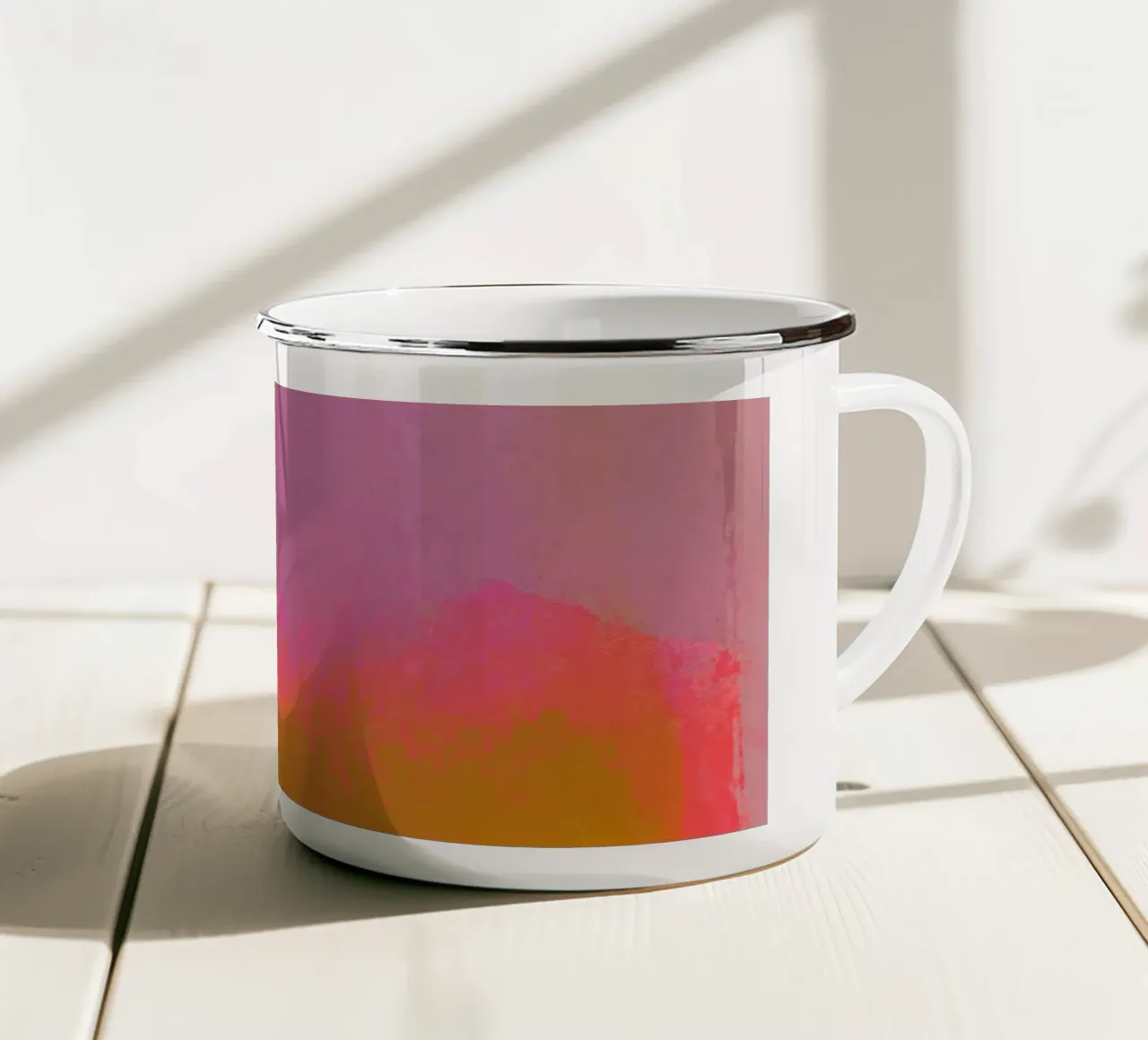 Stile astratto scandi tazza in smalto da Illustration Raissa Oltmanns