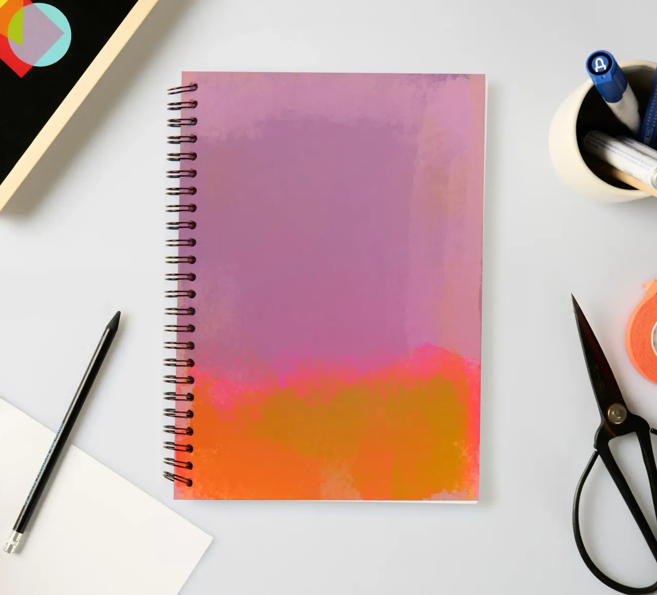 Abstract scandi style spiral notebook by Illustration Raissa Oltmanns