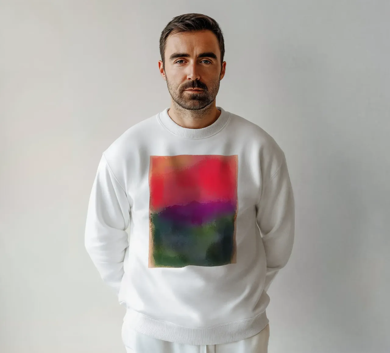 Baci verdi astratti rosa felpa da Illustration Raissa Oltmanns