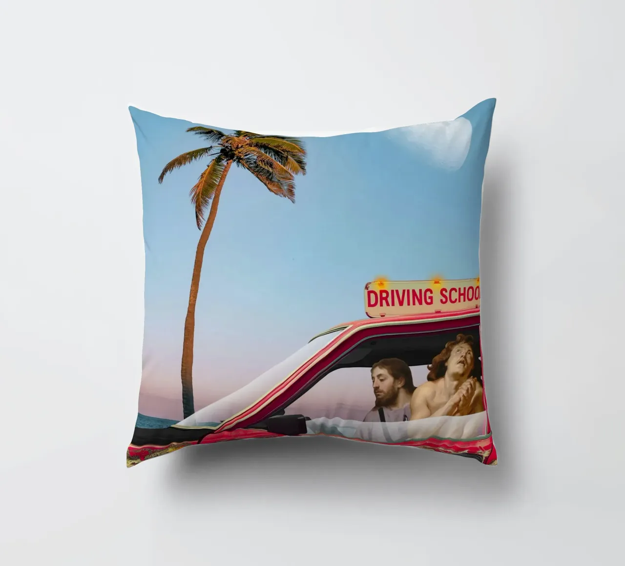Gesù Cristo Palm Beach Minimalismo cuscino da Dapidoka