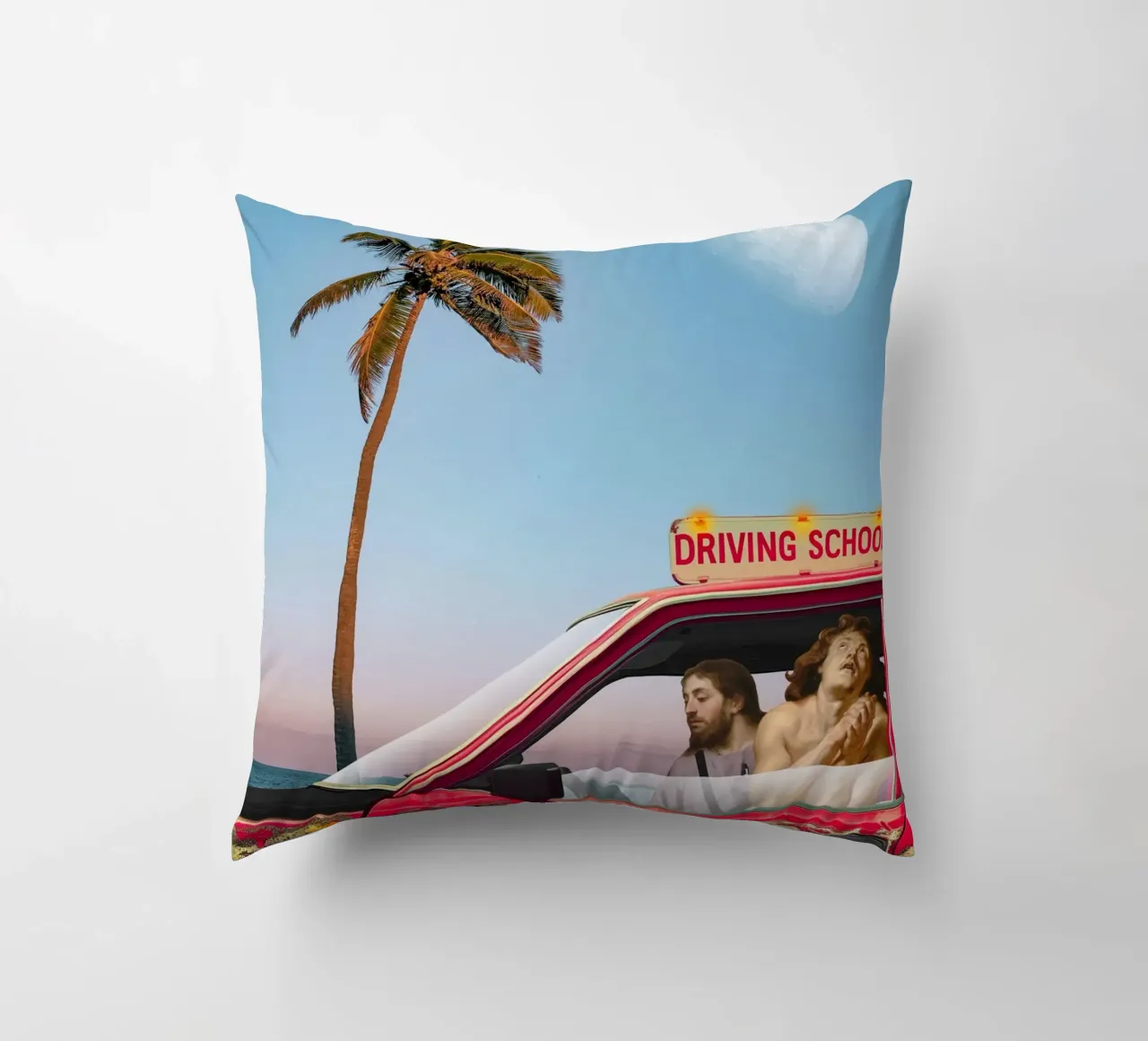 Gesù Cristo Palm Beach Minimalismo cuscino da Dapidoka