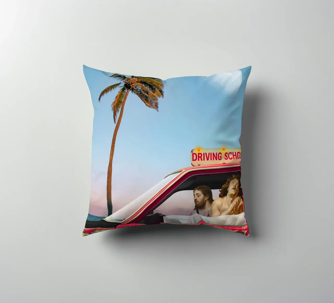 Gesù Cristo Palm Beach Minimalismo cuscino da Dapidoka