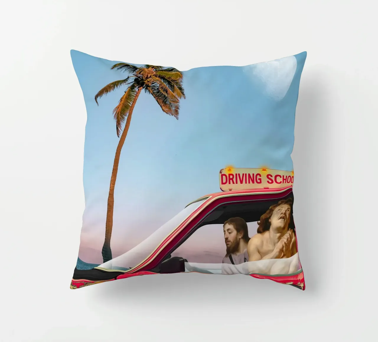 Gesù Cristo Palm Beach Minimalismo cuscino da Dapidoka