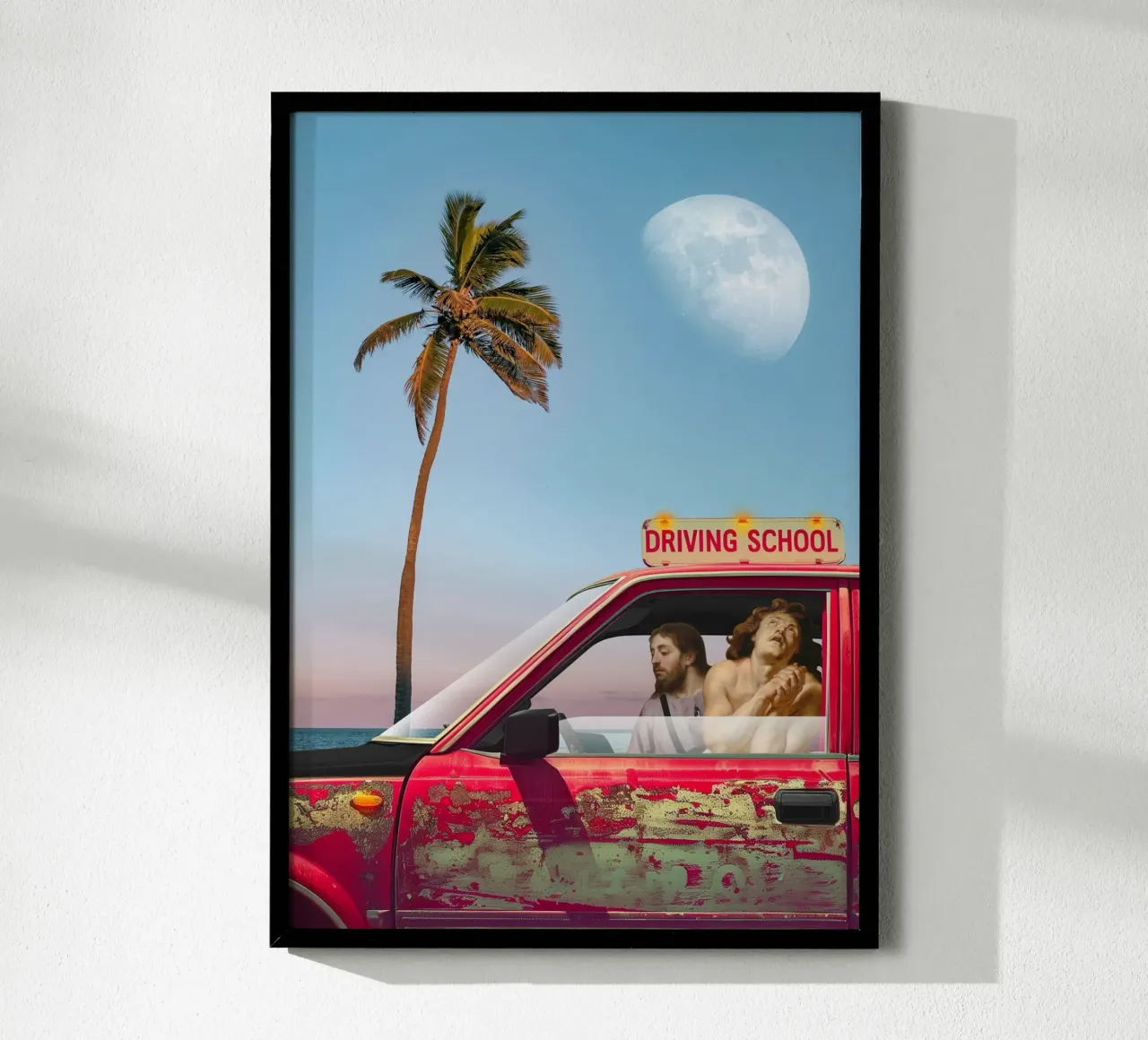 Gesù Cristo Palm Beach Minimalismo carta hahnemühle da Dapidoka