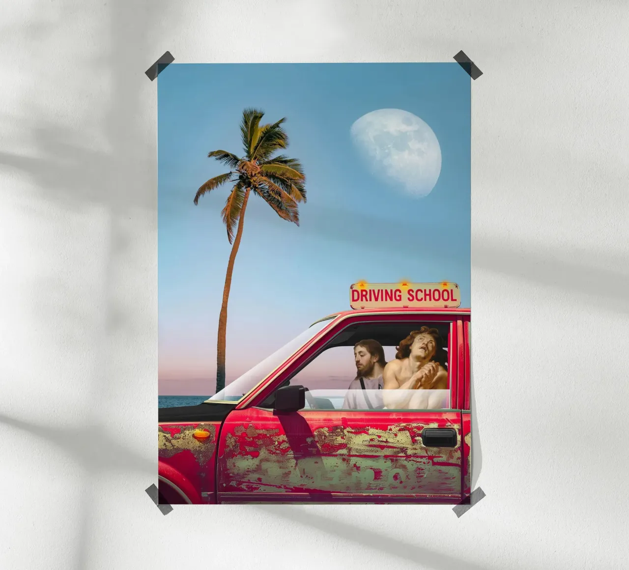 Gesù Cristo Palm Beach Minimalismo carta hahnemühle da Dapidoka
