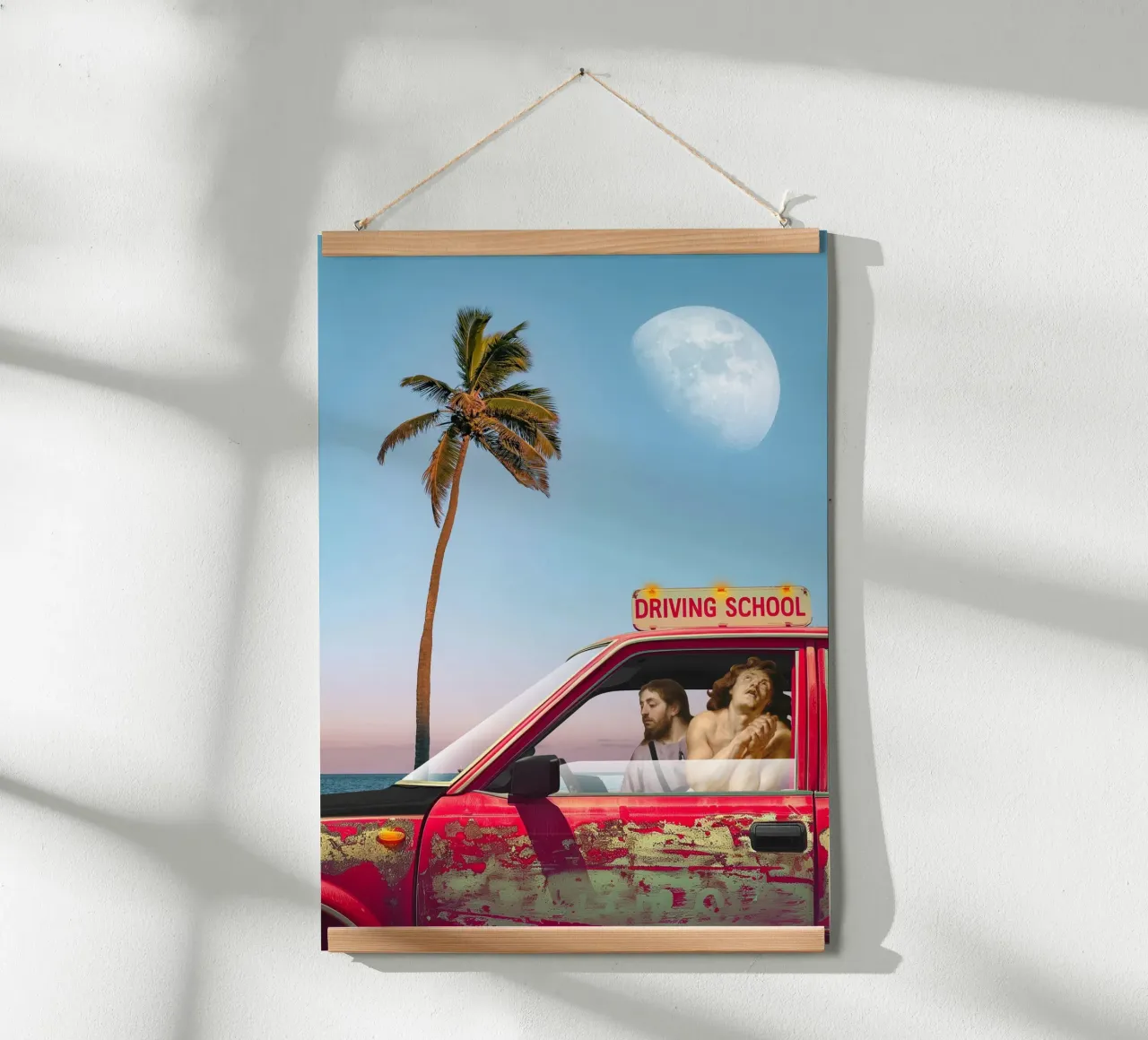 Gesù Cristo Palm Beach Minimalismo carta hahnemühle da Dapidoka