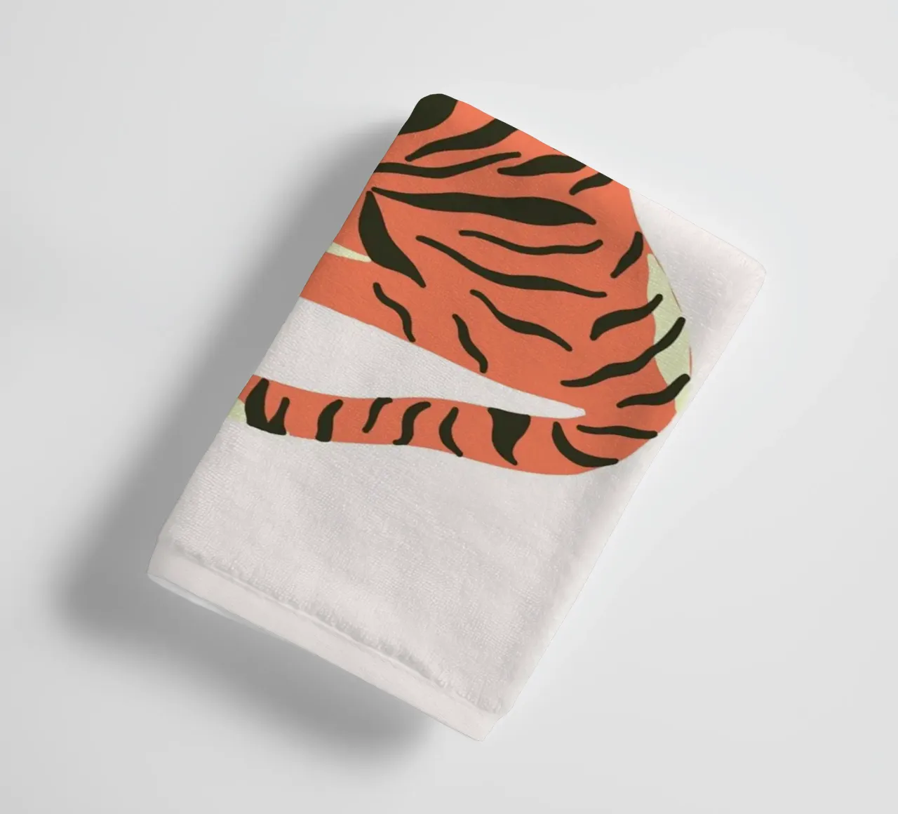 Moderne Tijger Kunstdruk - Abstracte Wilde Dieren Digitale Poster badhanddoek van homdeco
